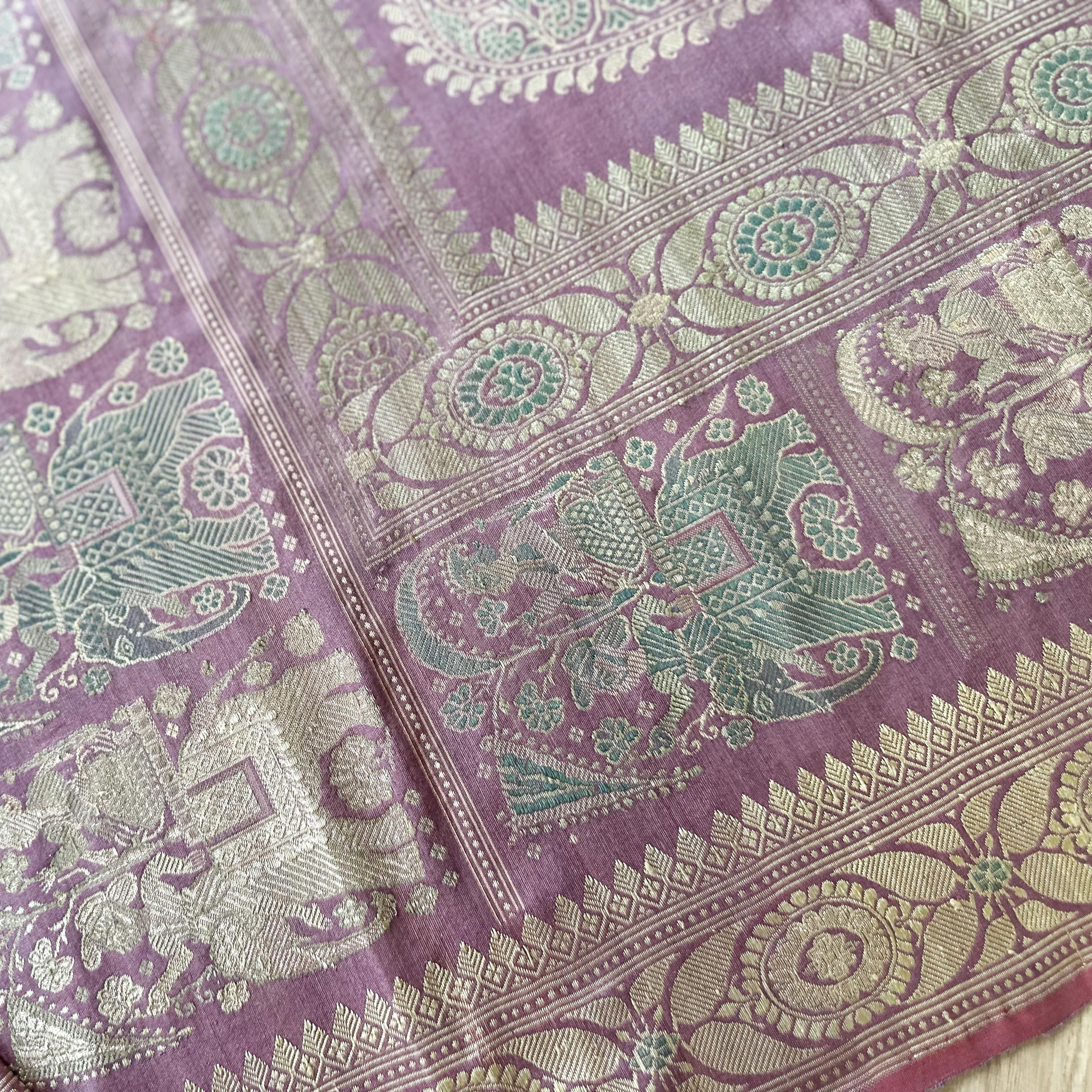Silk and Tussar Natural Dyed Baluchari