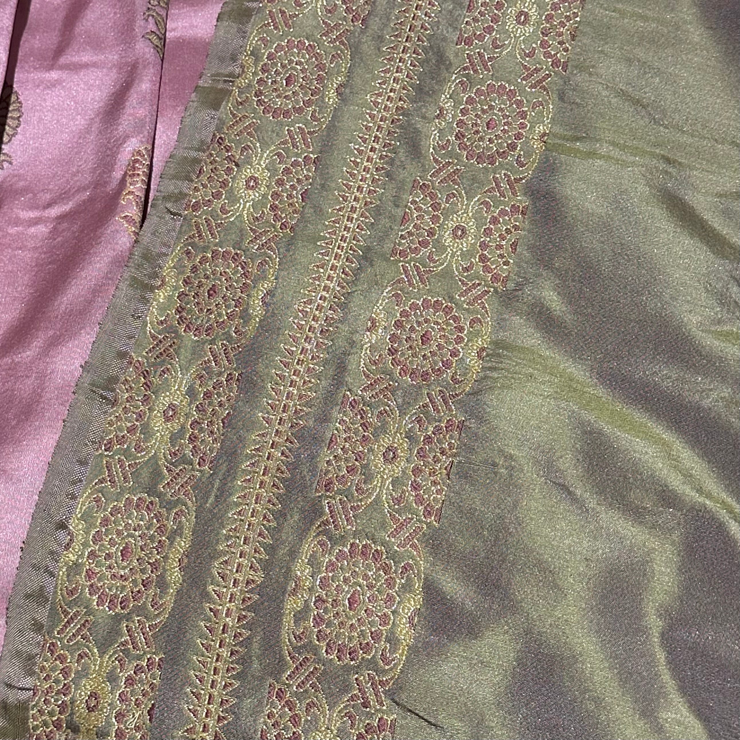 Pink Marigold Baluchari Saree