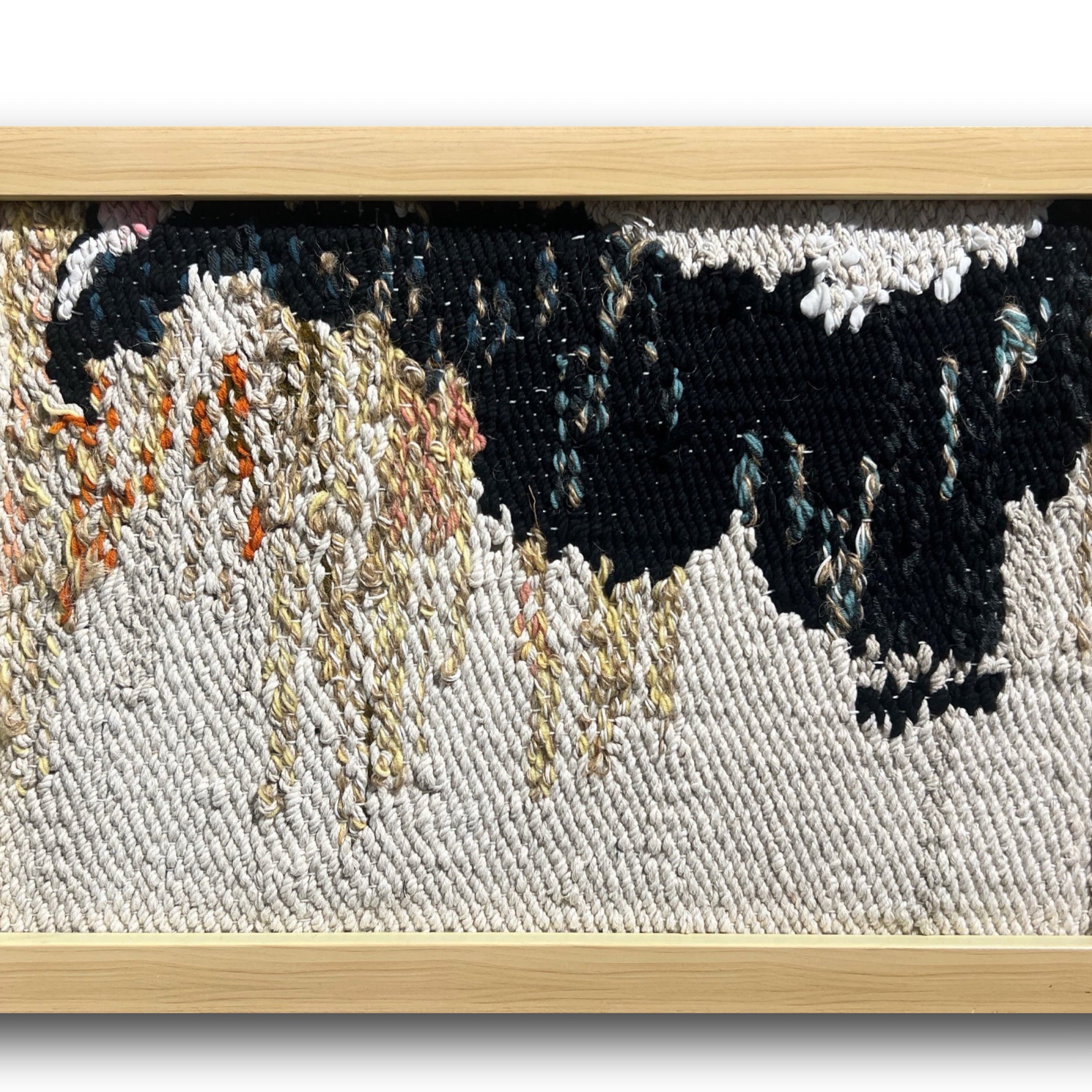 Hand-knotted Abstract in Contrast
