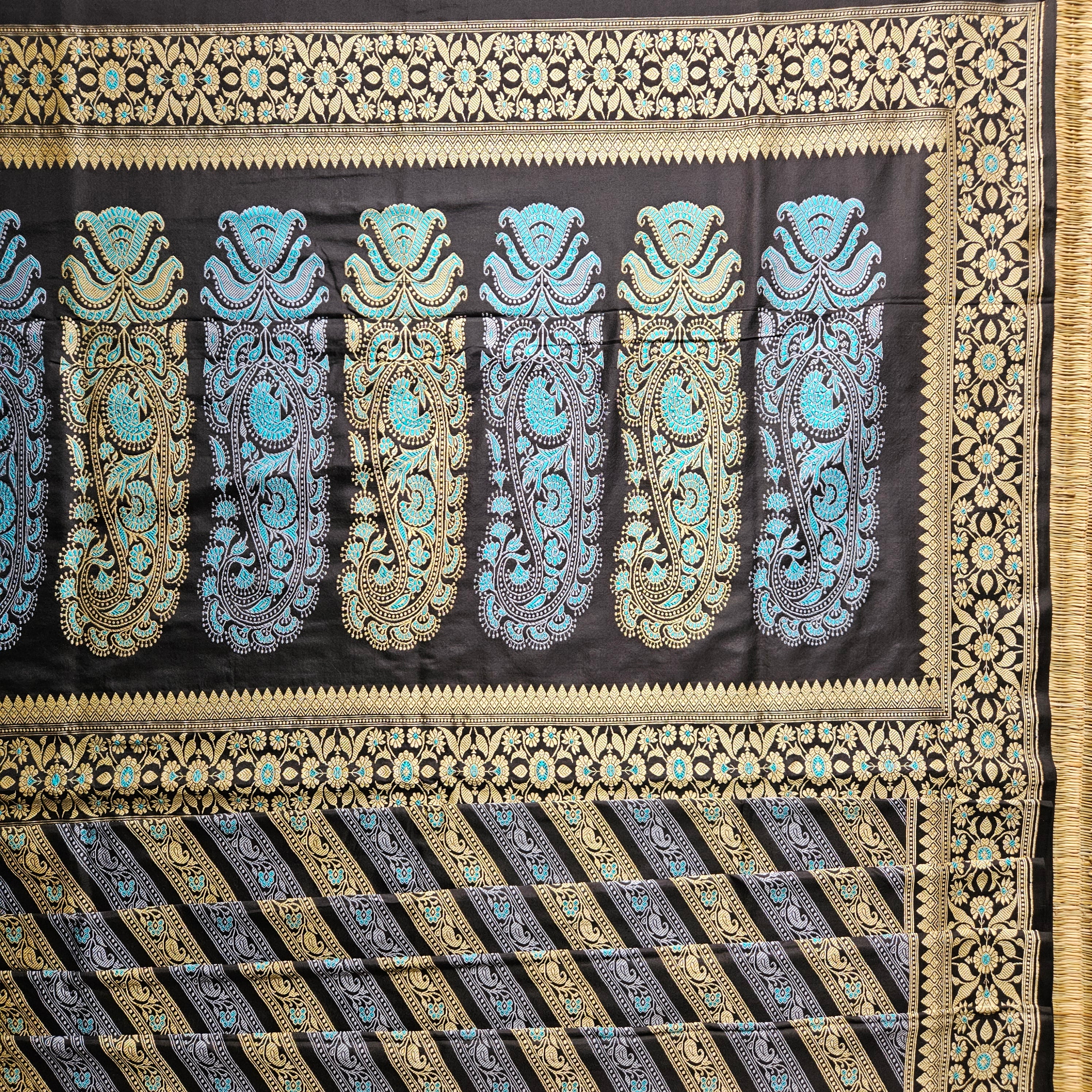 Black Baluchari with Minakari