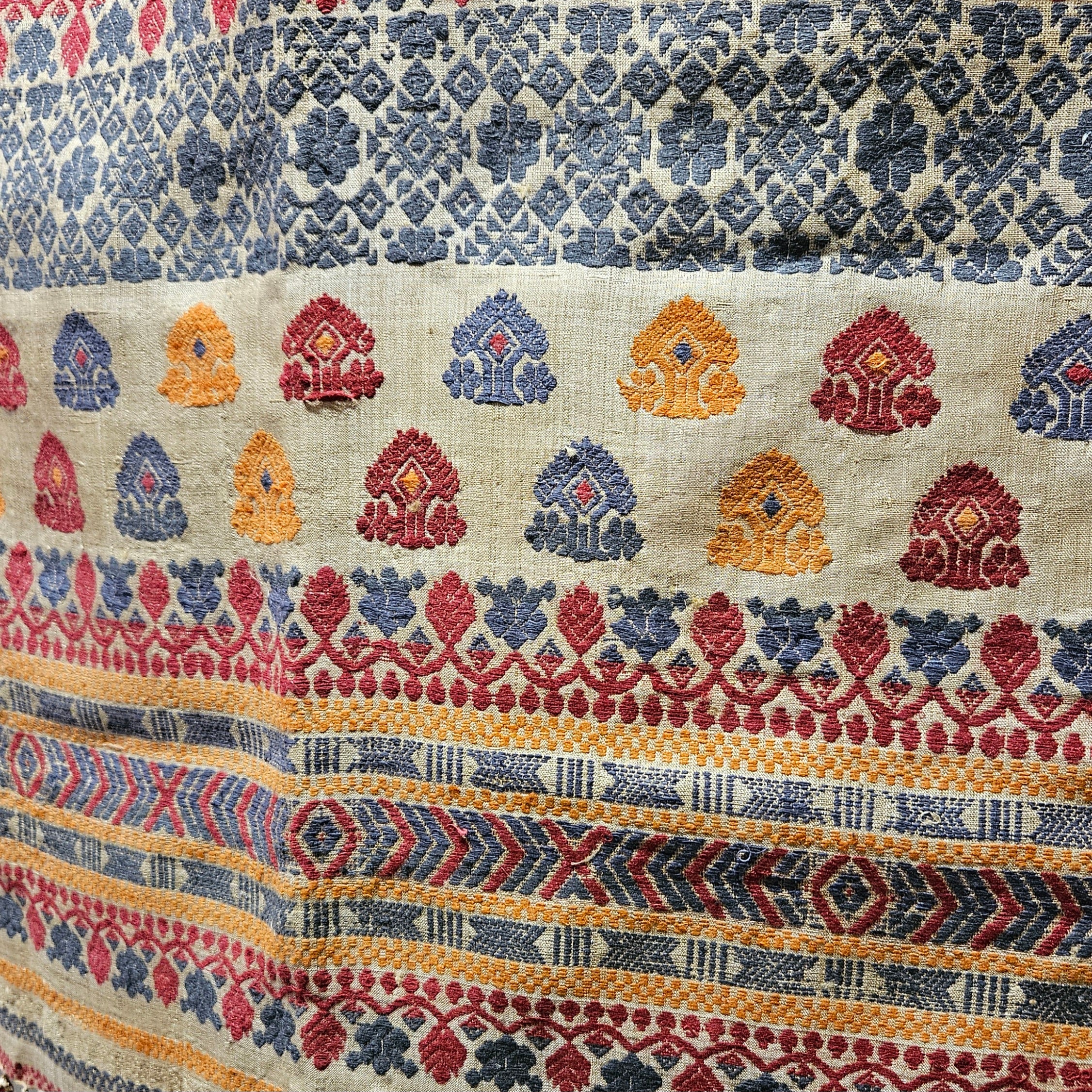 Heirloom Pure Assam Muga Saree with Natural Dyed Eri Extra Weft