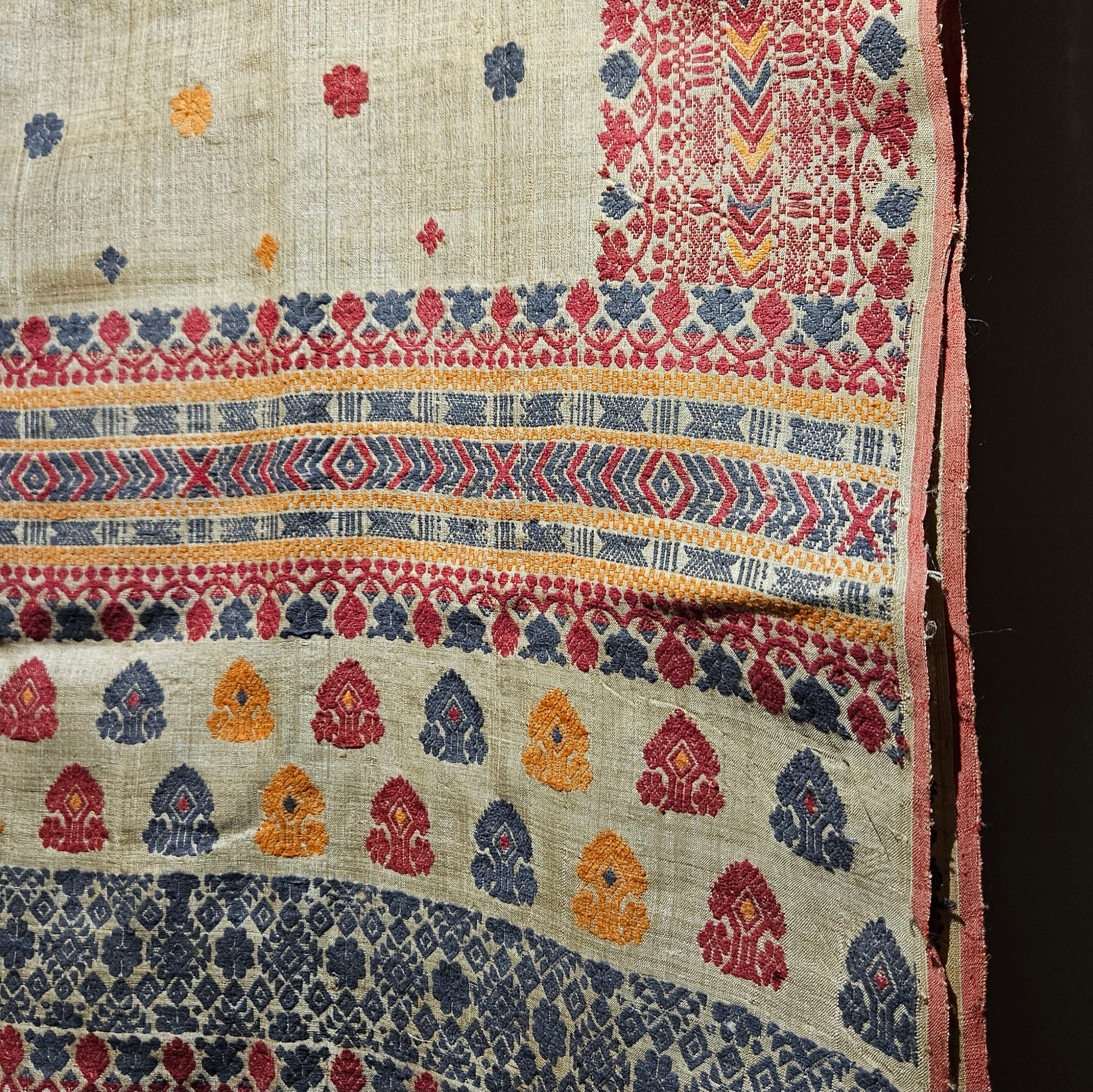 Heirloom Pure Assam Muga Saree with Natural Dyed Eri Extra Weft