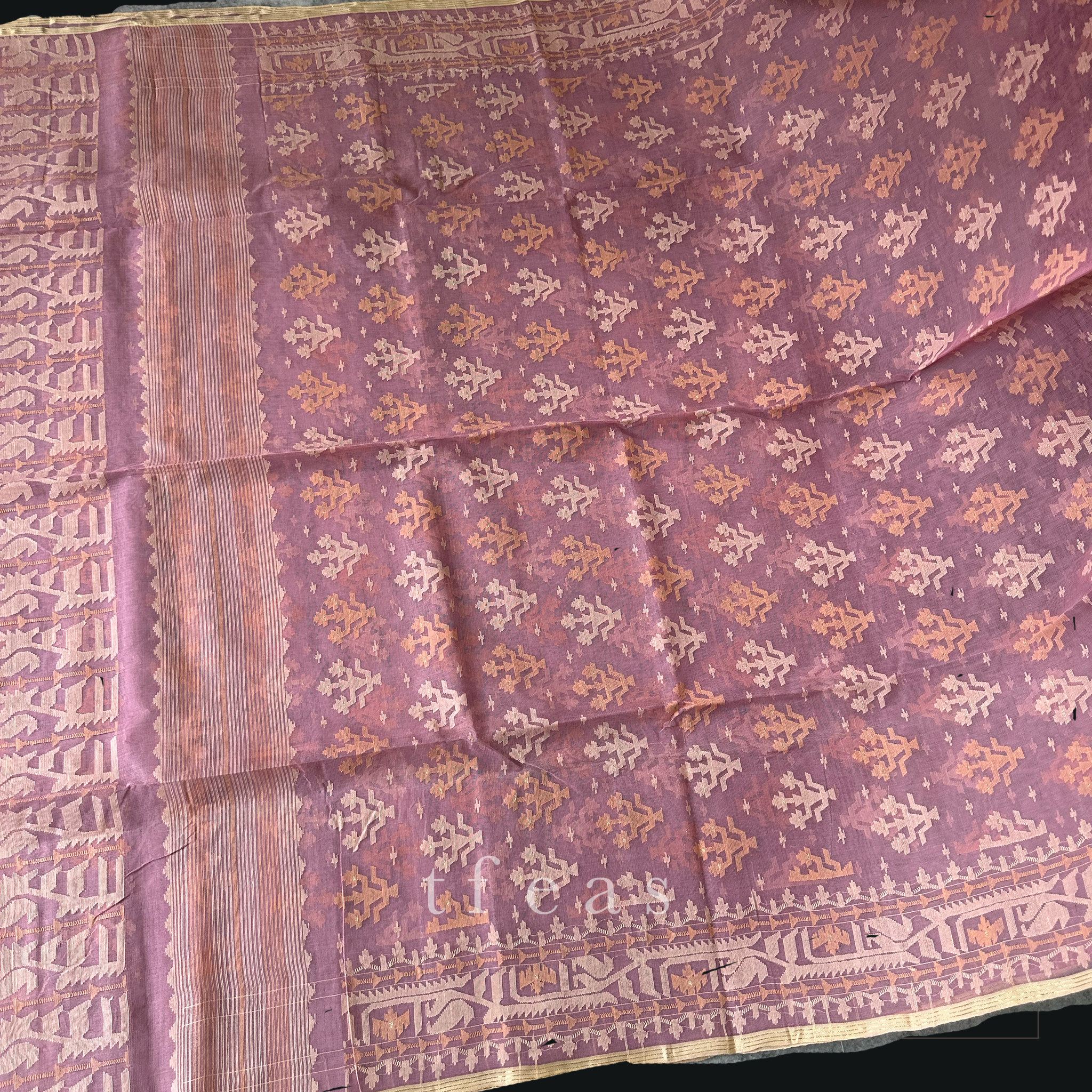 Dusty Rose Dhakai Jamdani