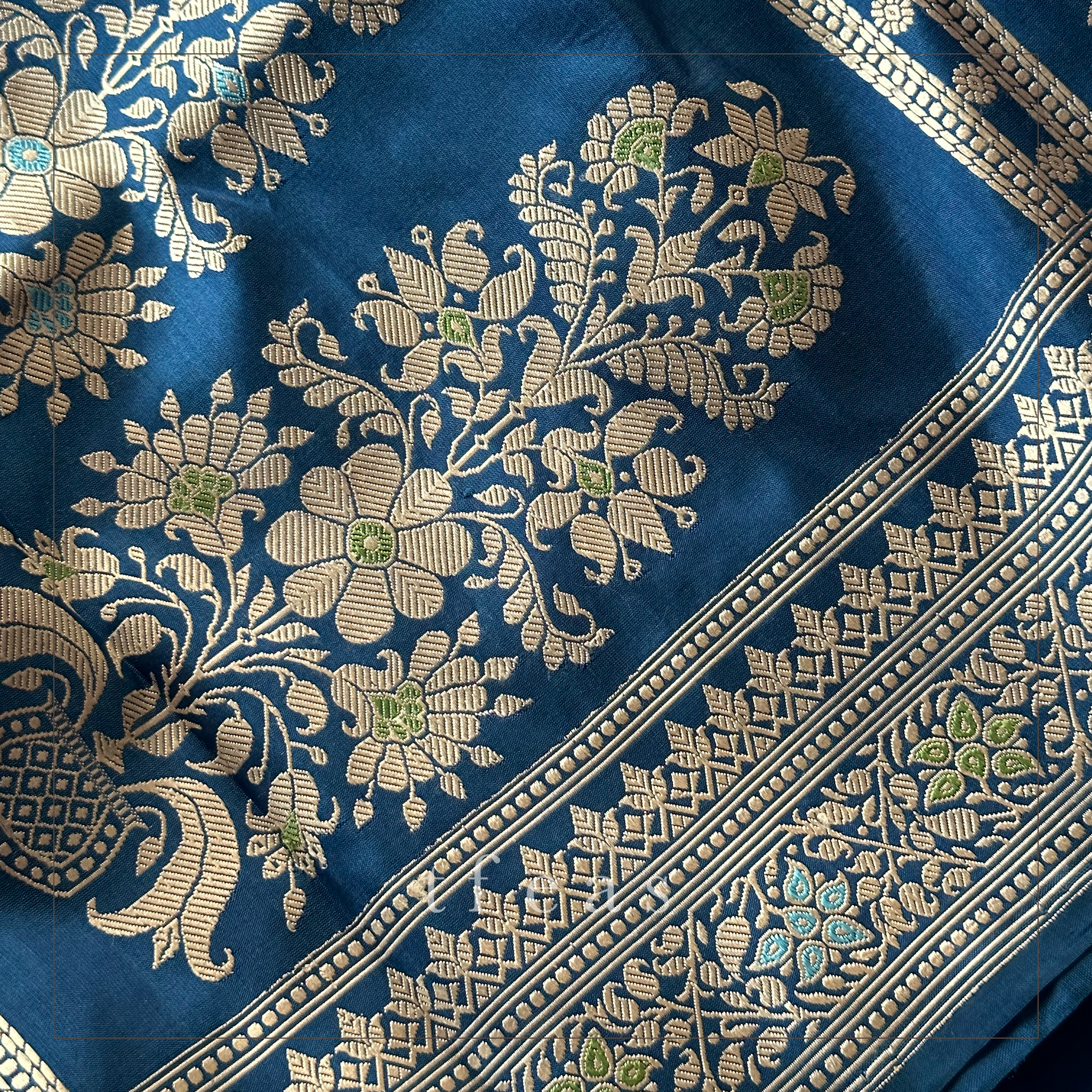 Blue Revival Baluchari Saree