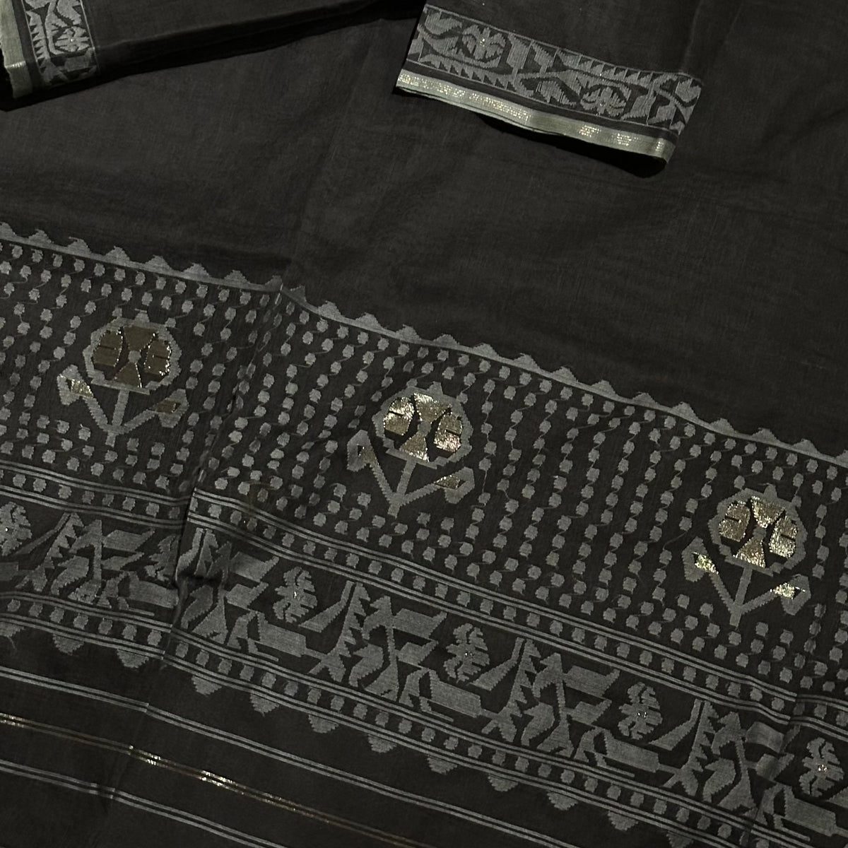 Black Dhakai Jamdani