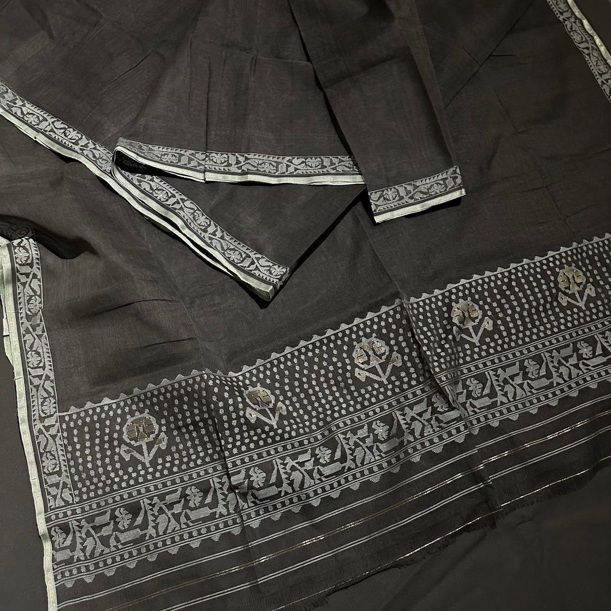 Black Dhakai Jamdani