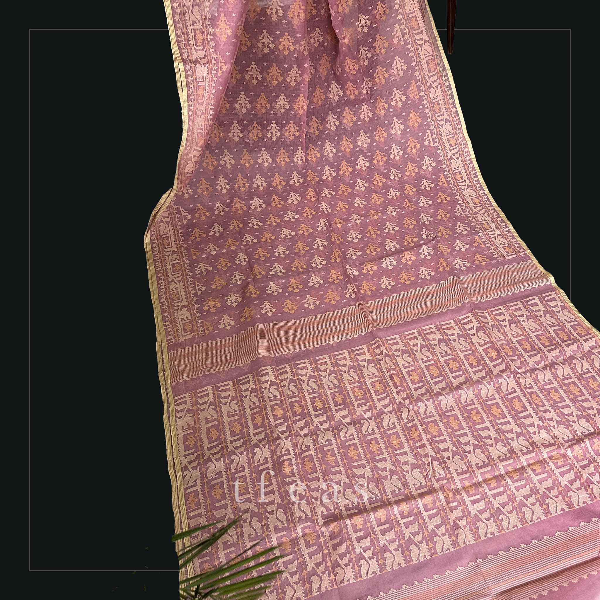 Dusty Rose Dhakai Jamdani