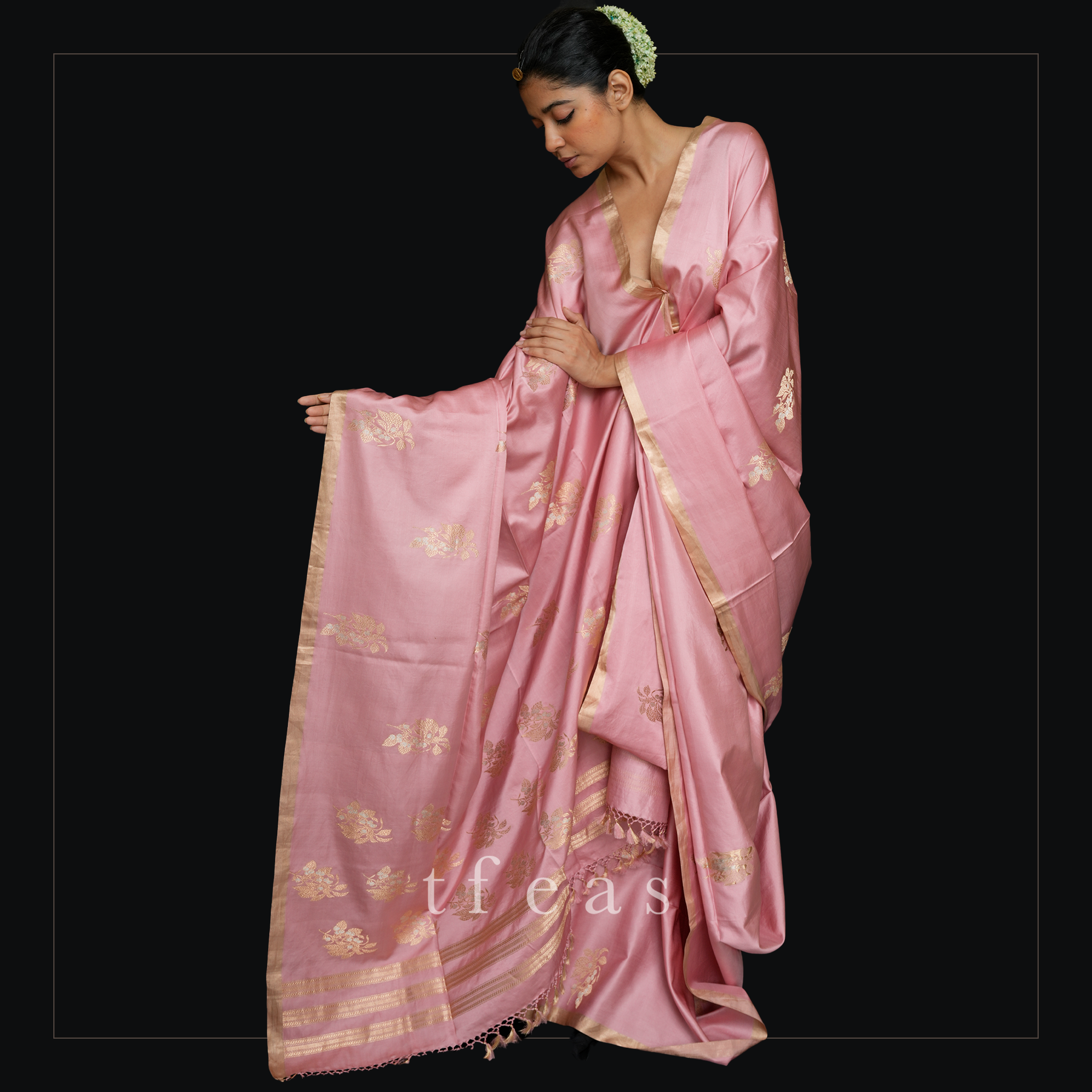 Gazari Satin Khadwa Benarasi