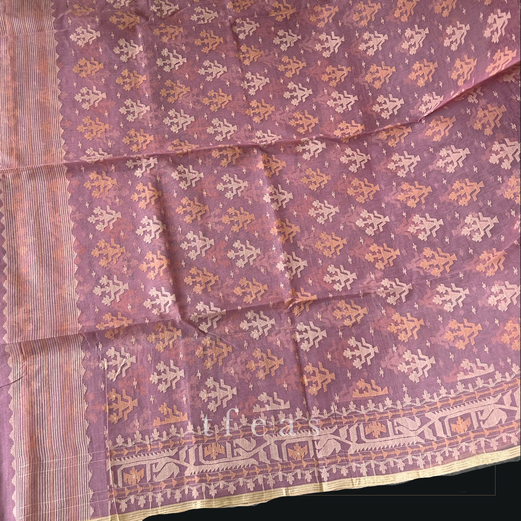 Dusty Rose Dhakai Jamdani