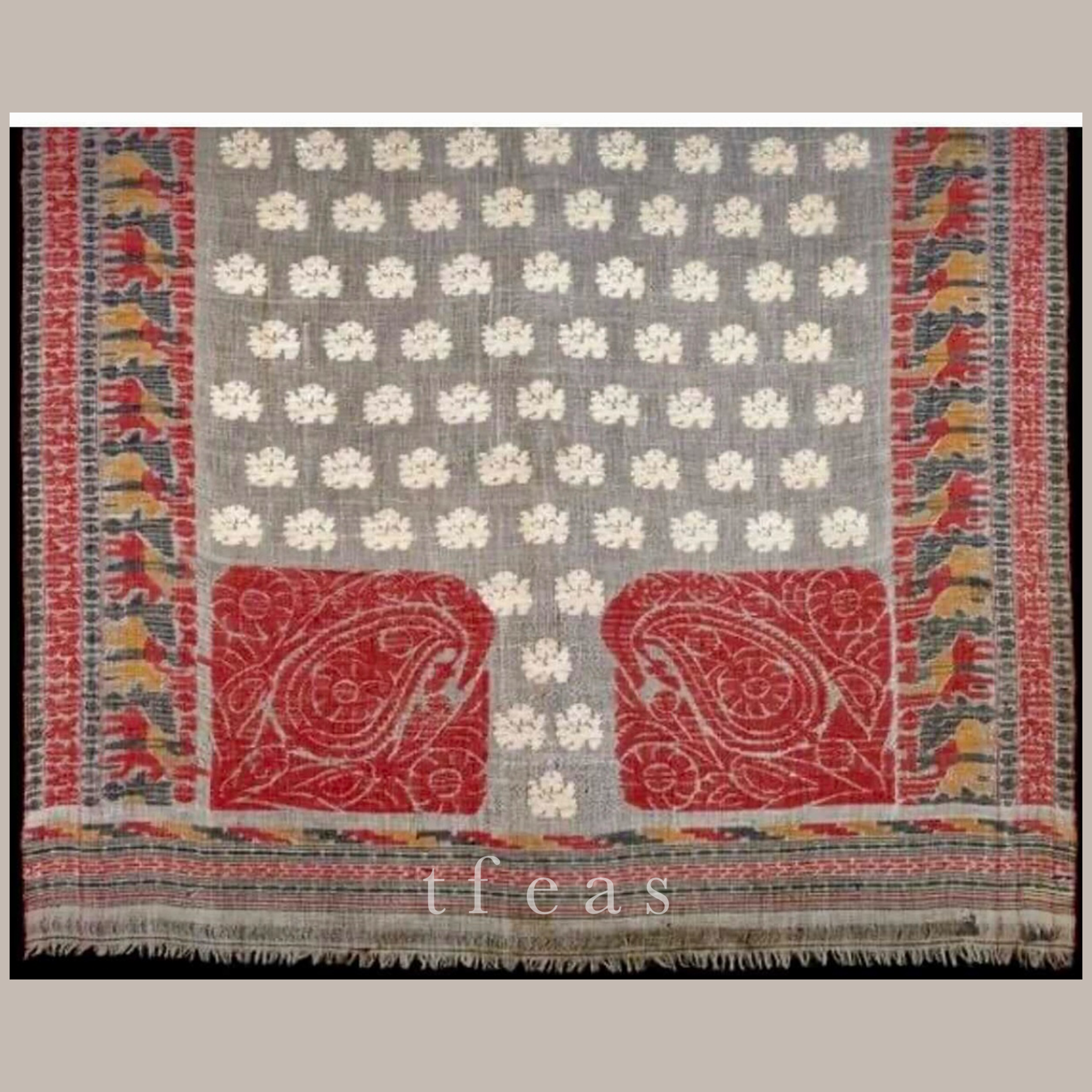 Recreation of a Dhakai Jamdani from the V&A - White