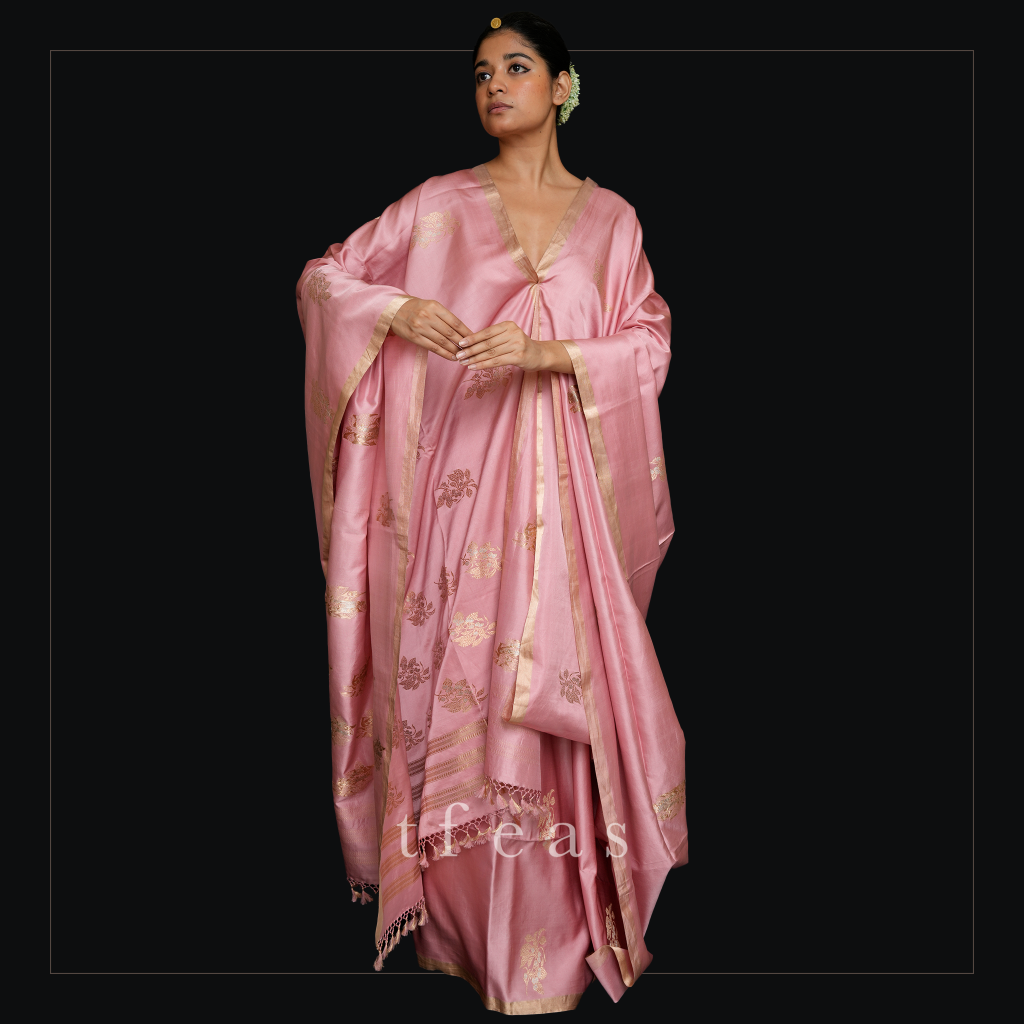 Gazari Satin Khadwa Benarasi