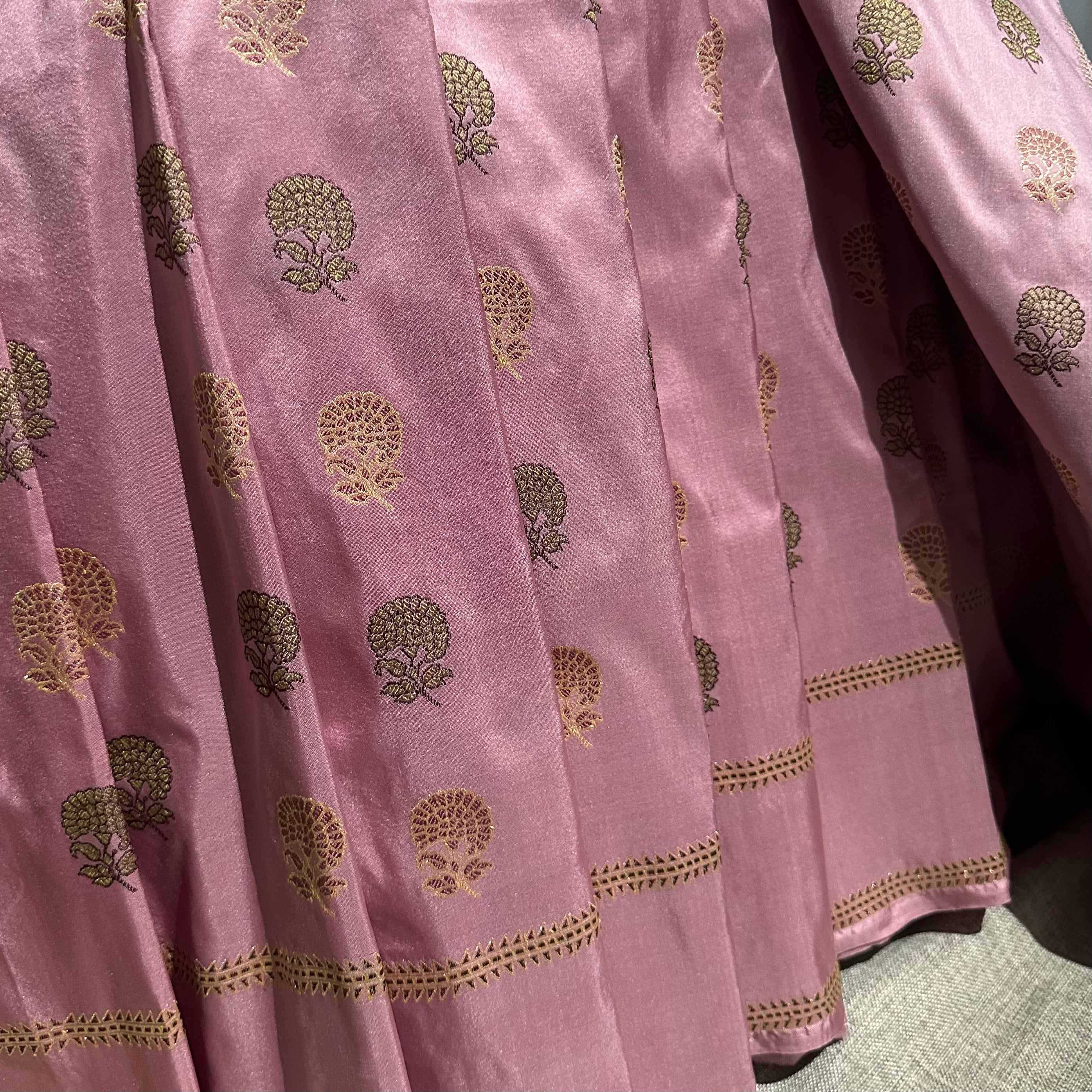 Pink Marigold Baluchari Saree