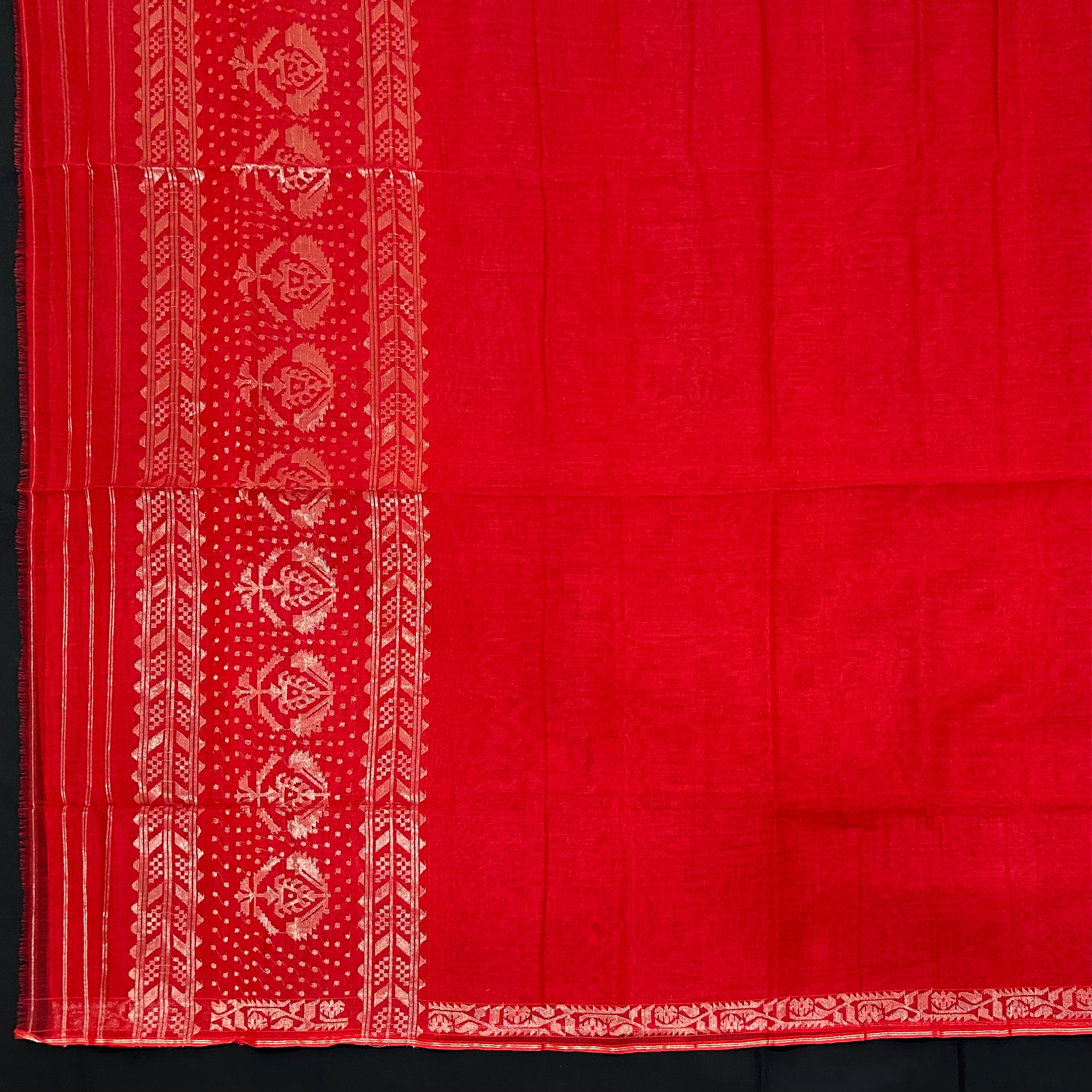 Red Dhakai Jamdani