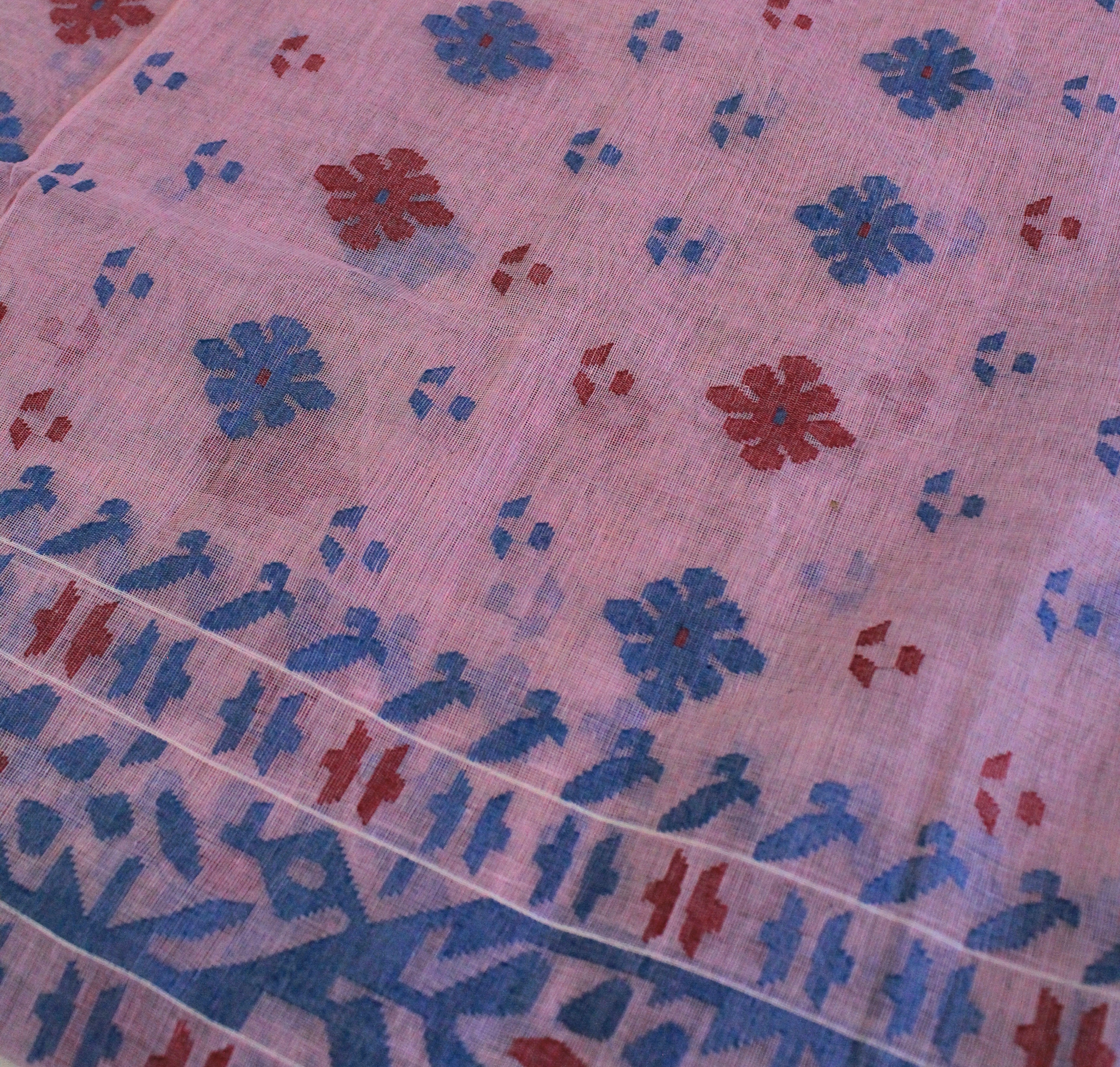 Pink Dhakai Jamdani