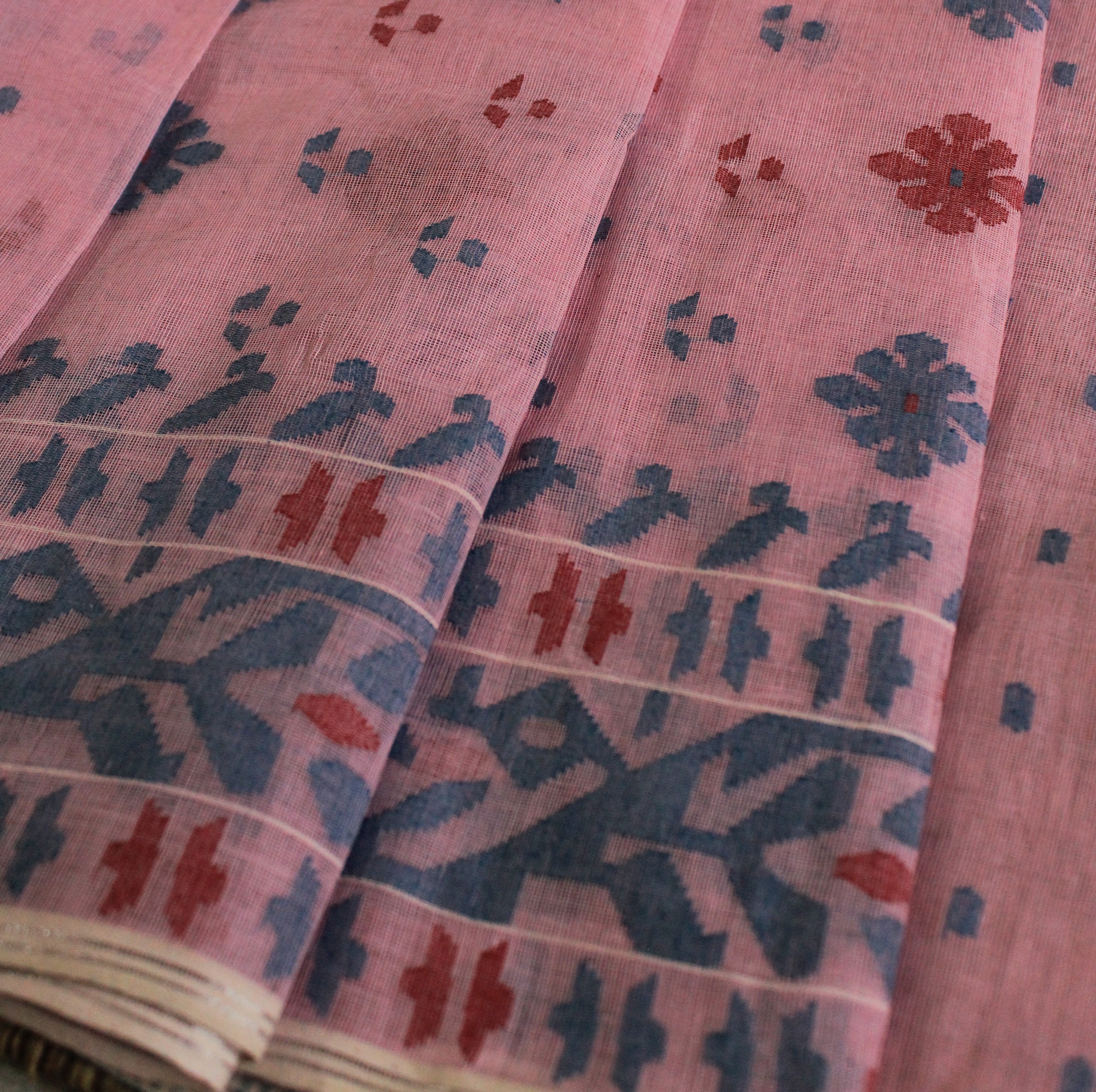 Pink Dhakai Jamdani