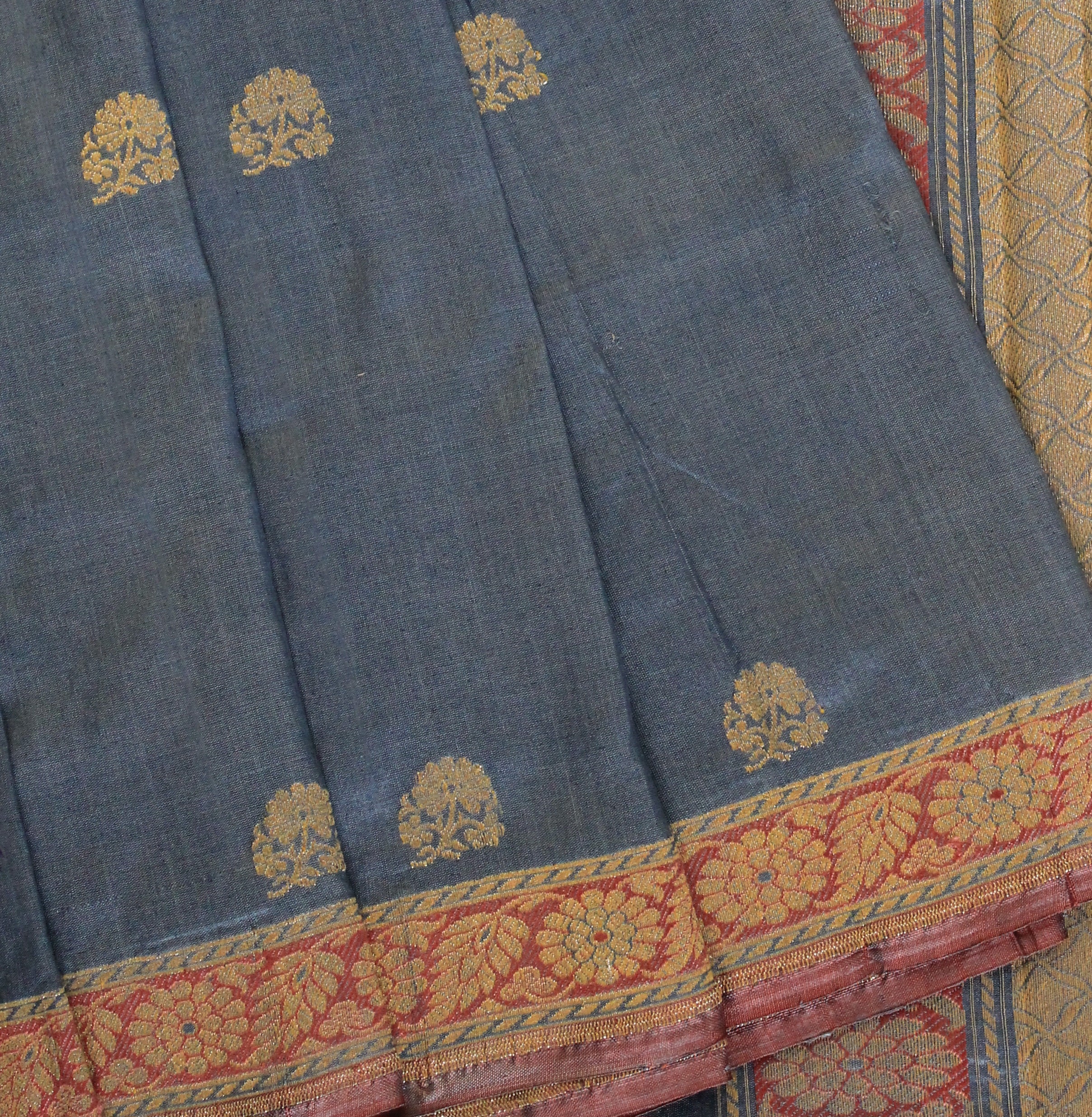 Indigo Khadwa Buti Benarasi