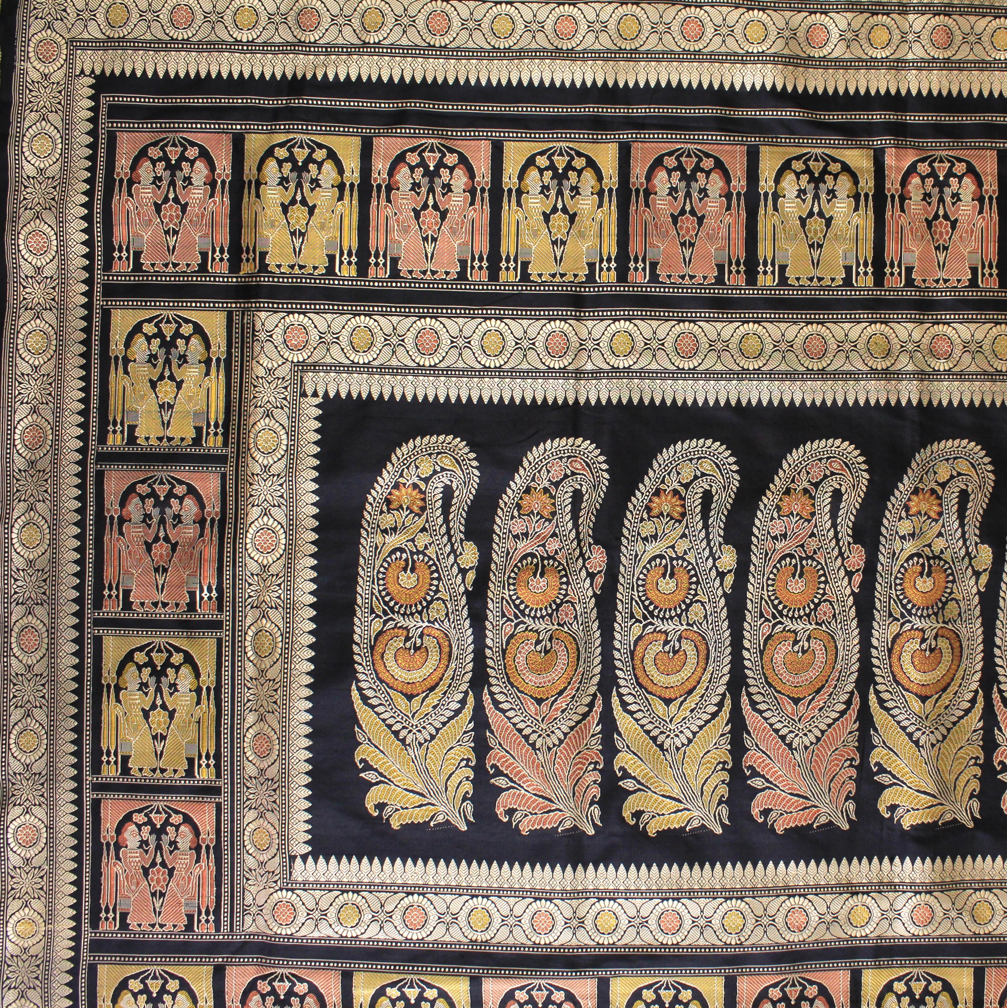 Black Revival Baluchari Saree
