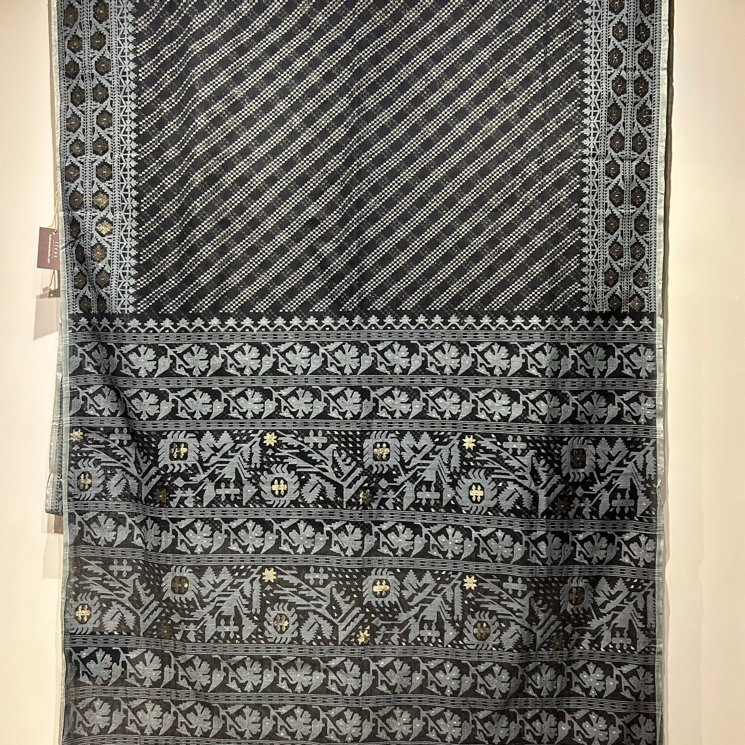 Black Ada Dhakai Jamdani