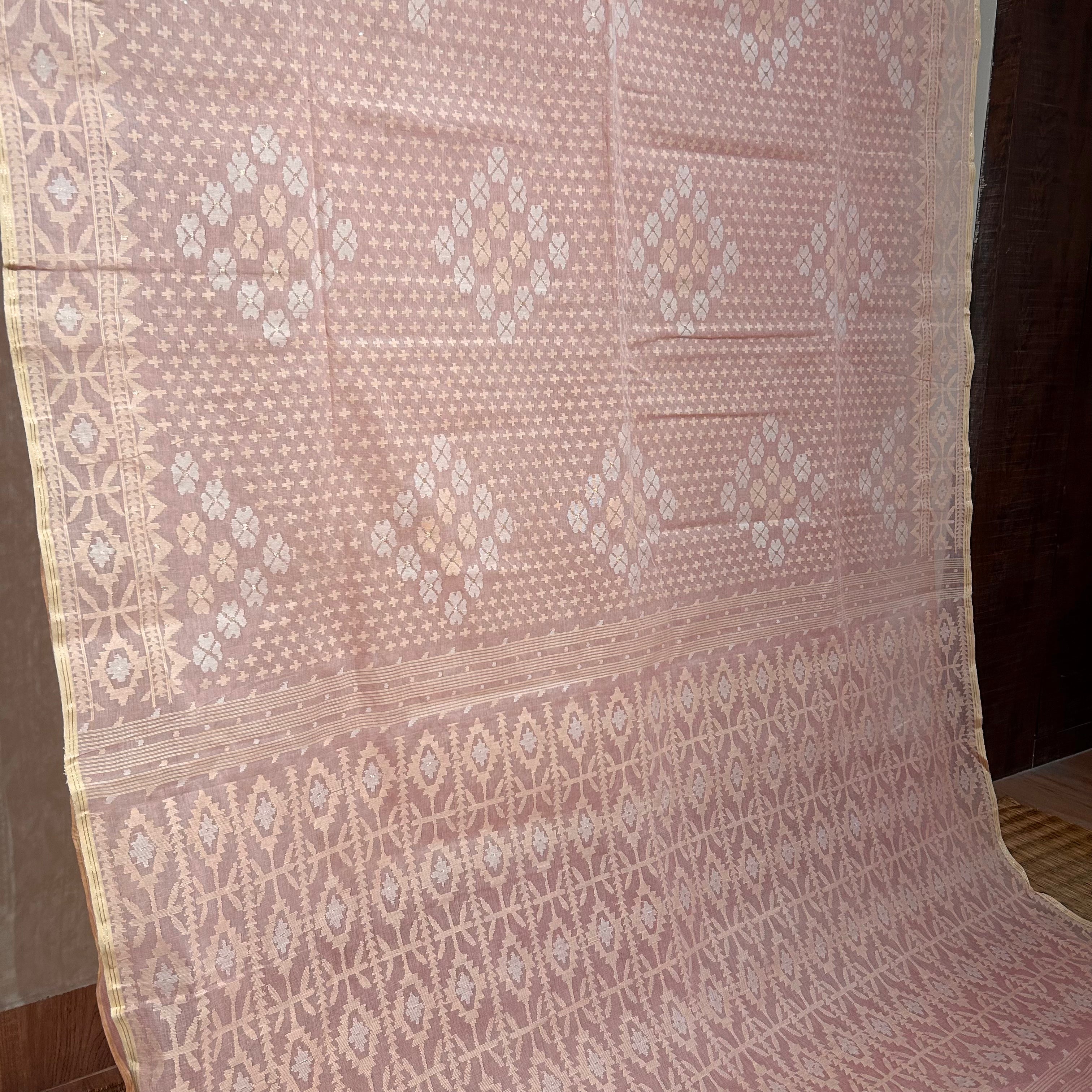 Pink Grand Dhakai Jamdani