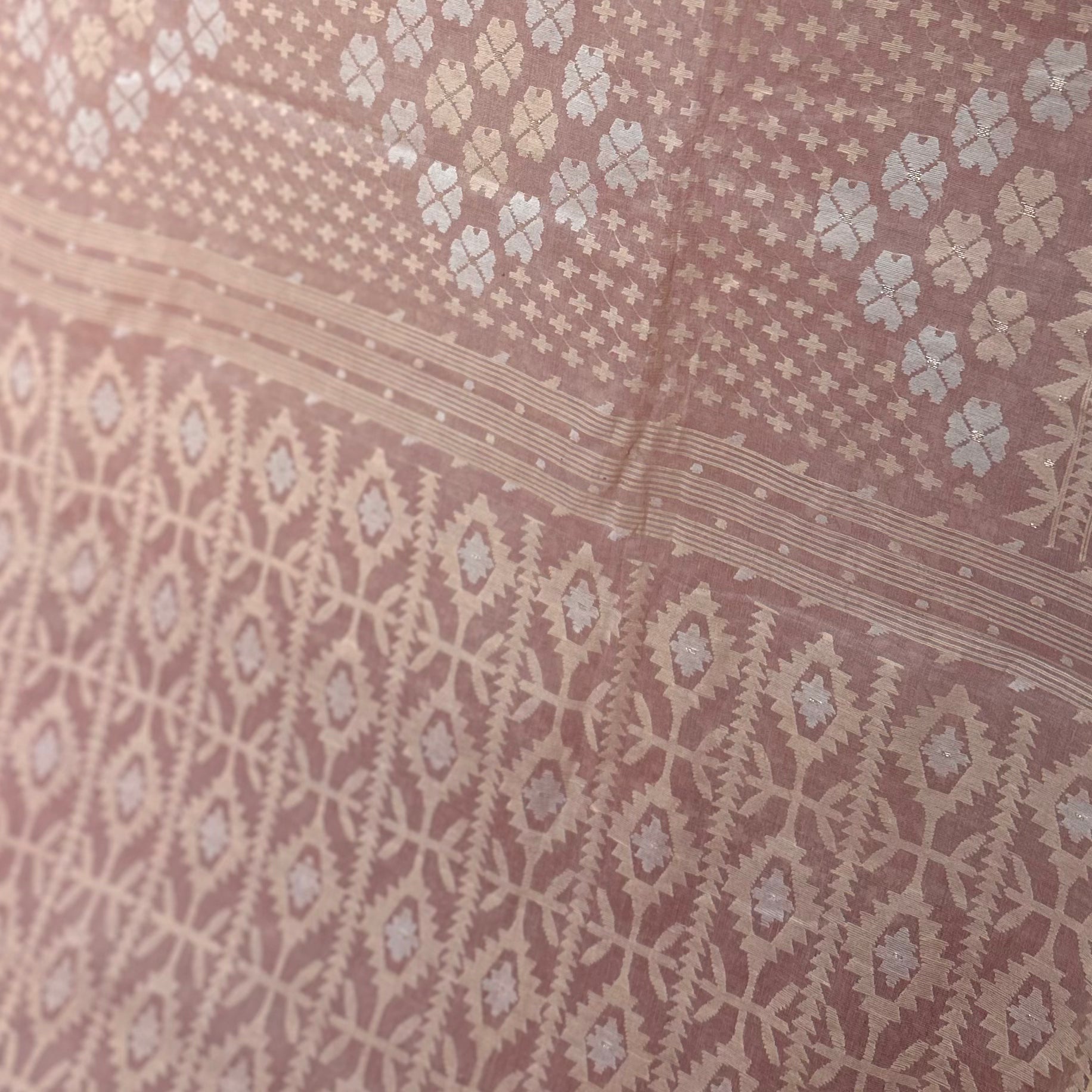 Pink Grand Dhakai Jamdani