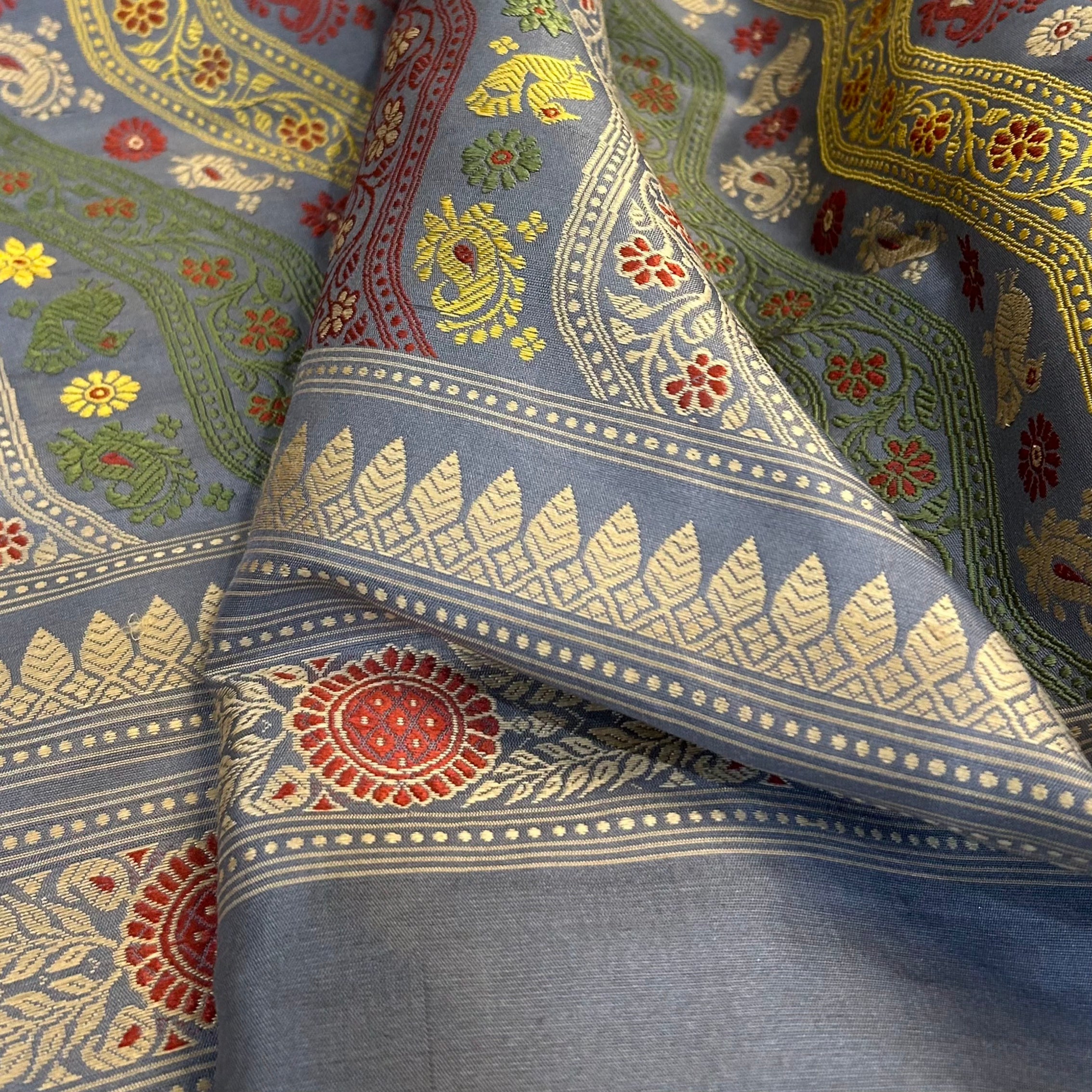 TFEAS REVIVAL GREY : A Very Special Ada Revival Baluchari Saree