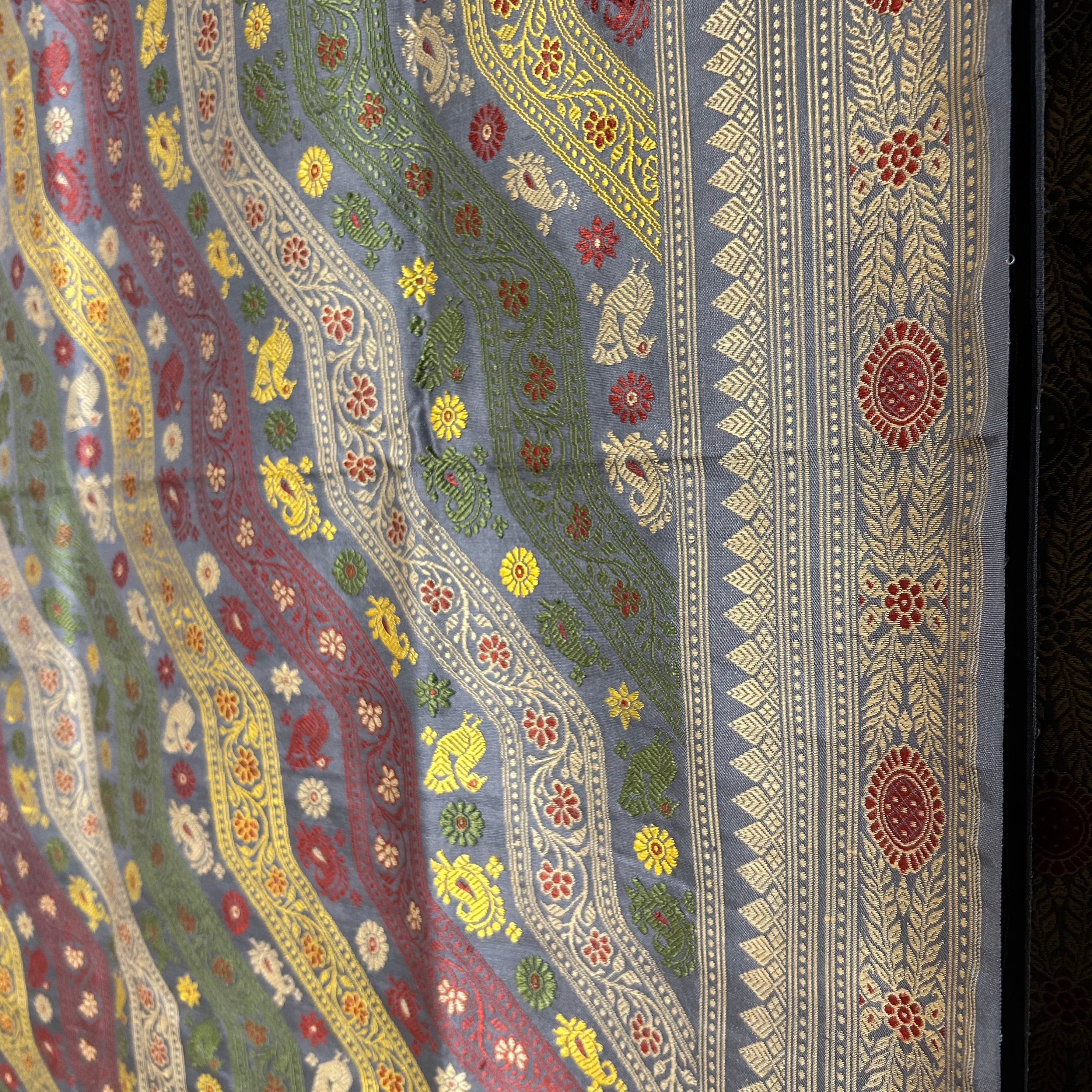 TFEAS REVIVAL GREY : A Very Special Ada Revival Baluchari Saree