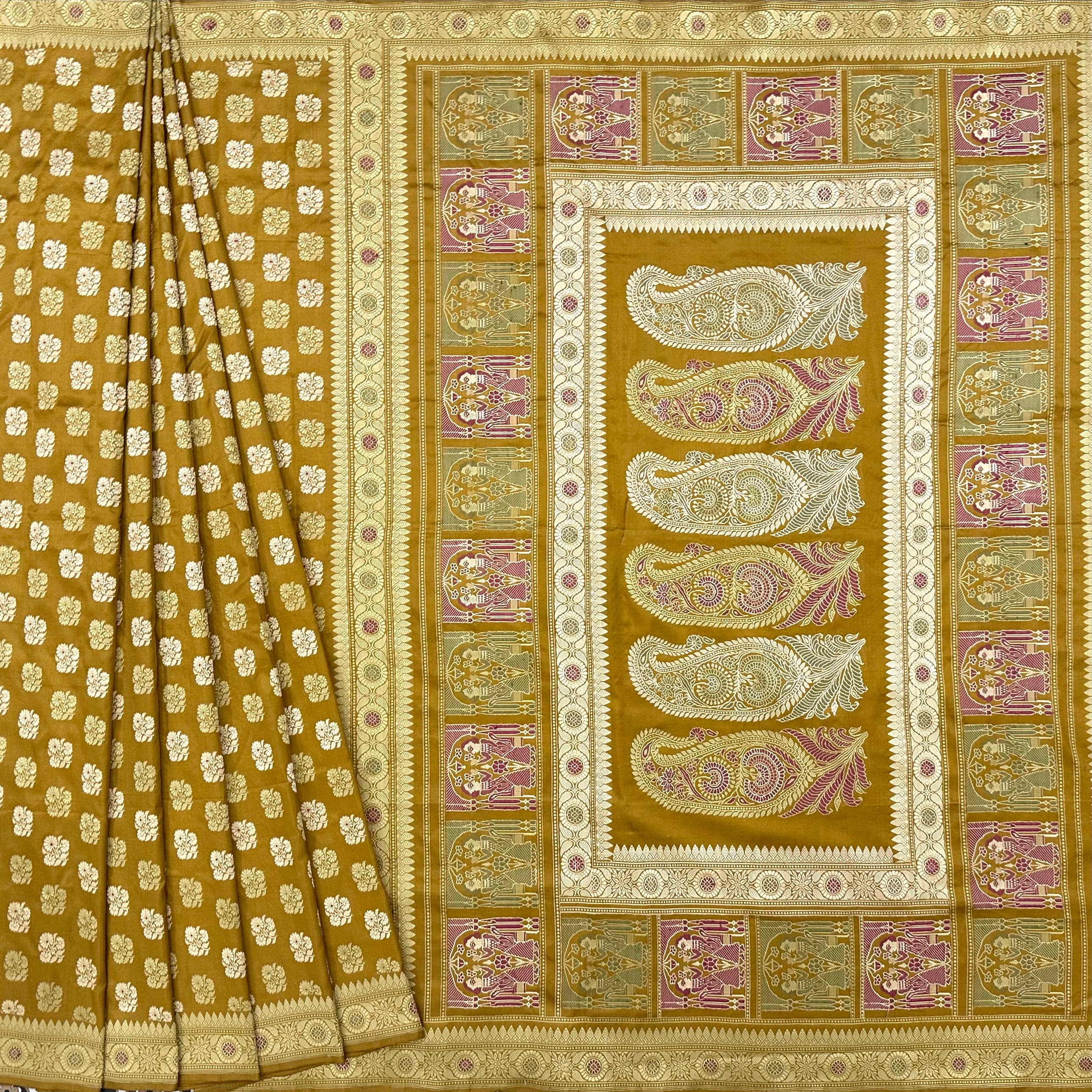 Mustard Butidar Baluchari from Benaras