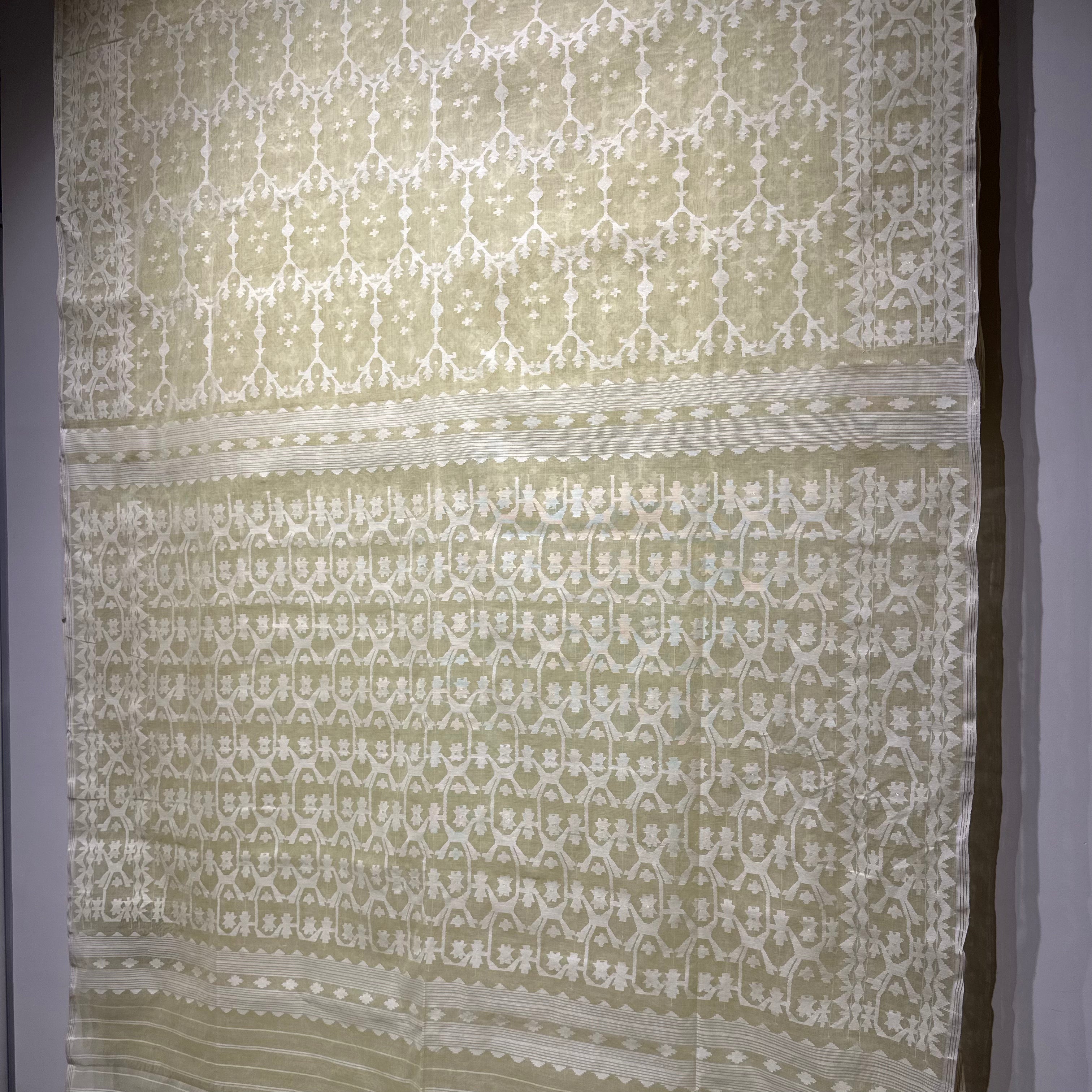 Light Yellow Dhakai Jamdani