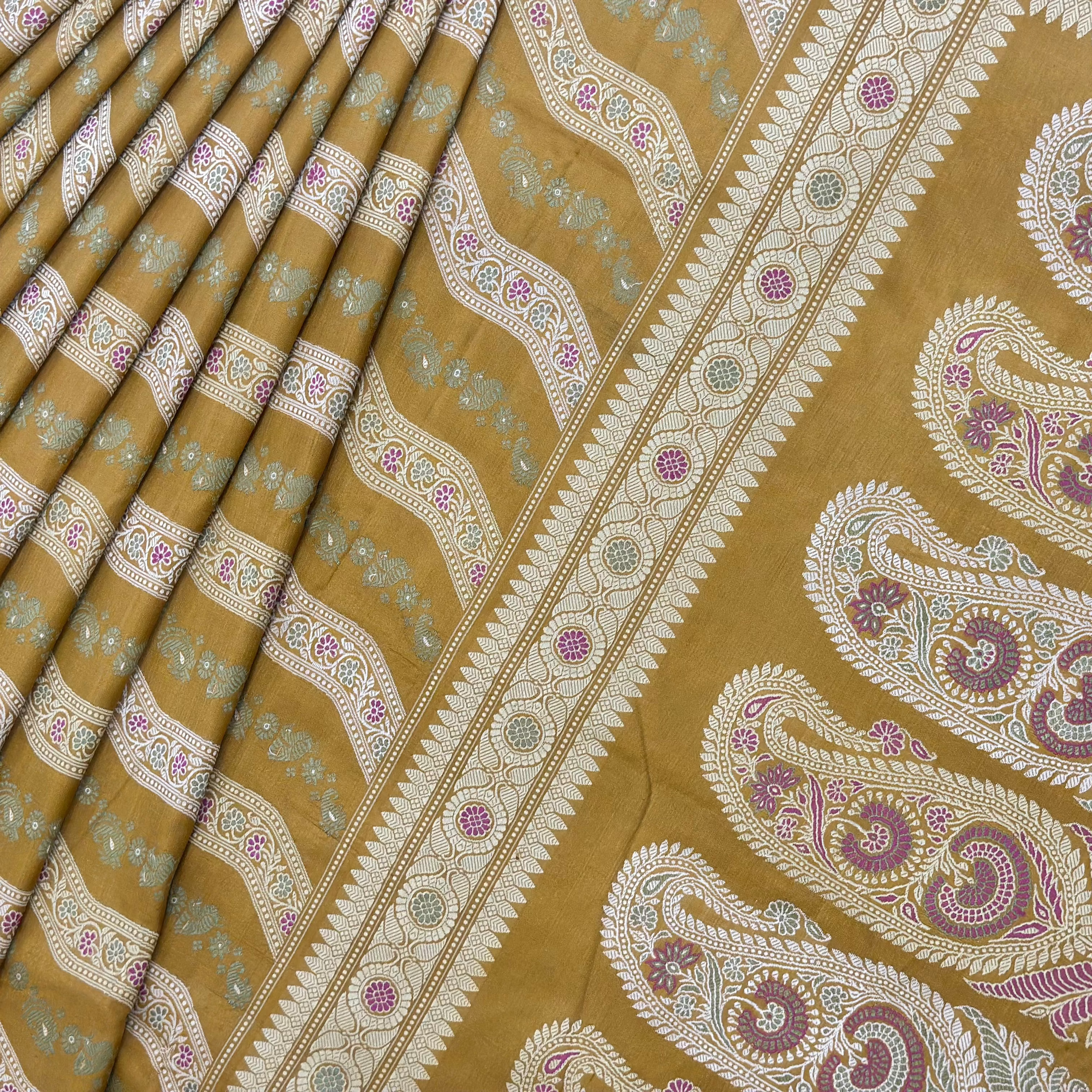 Dark Mustard Ada Revival Baluchari