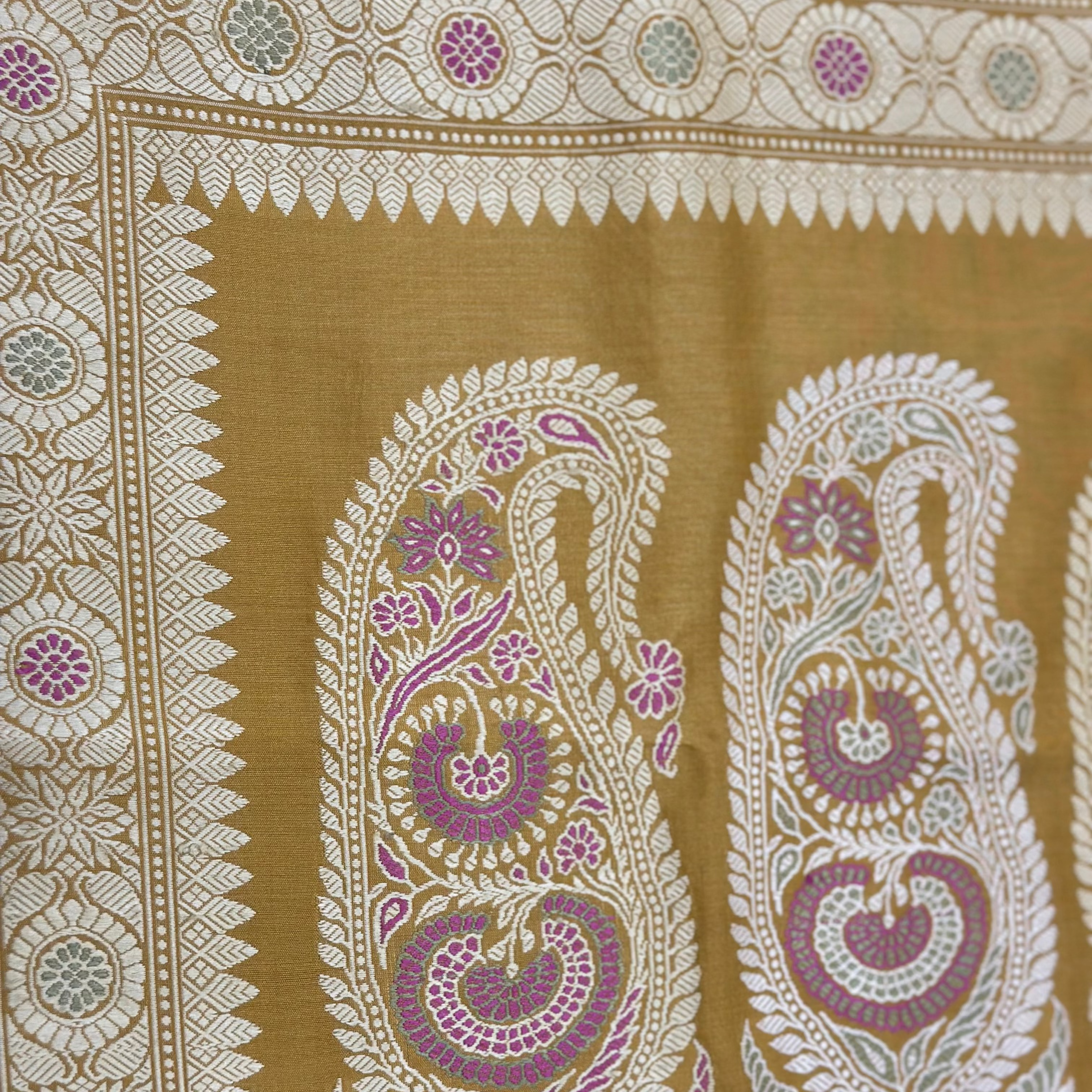 Dark Mustard Ada Revival Baluchari