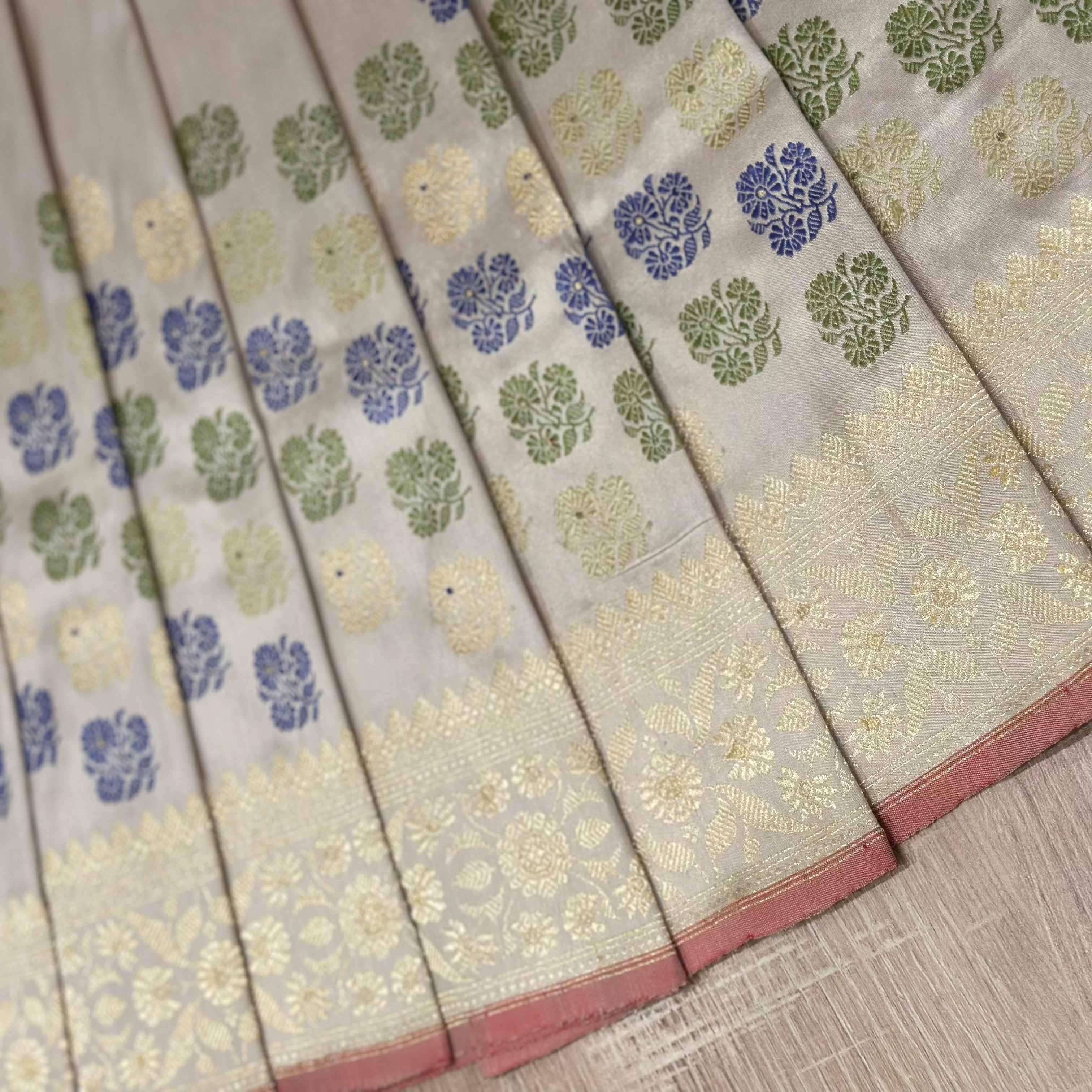 Off-White Revival Baluchari Saree