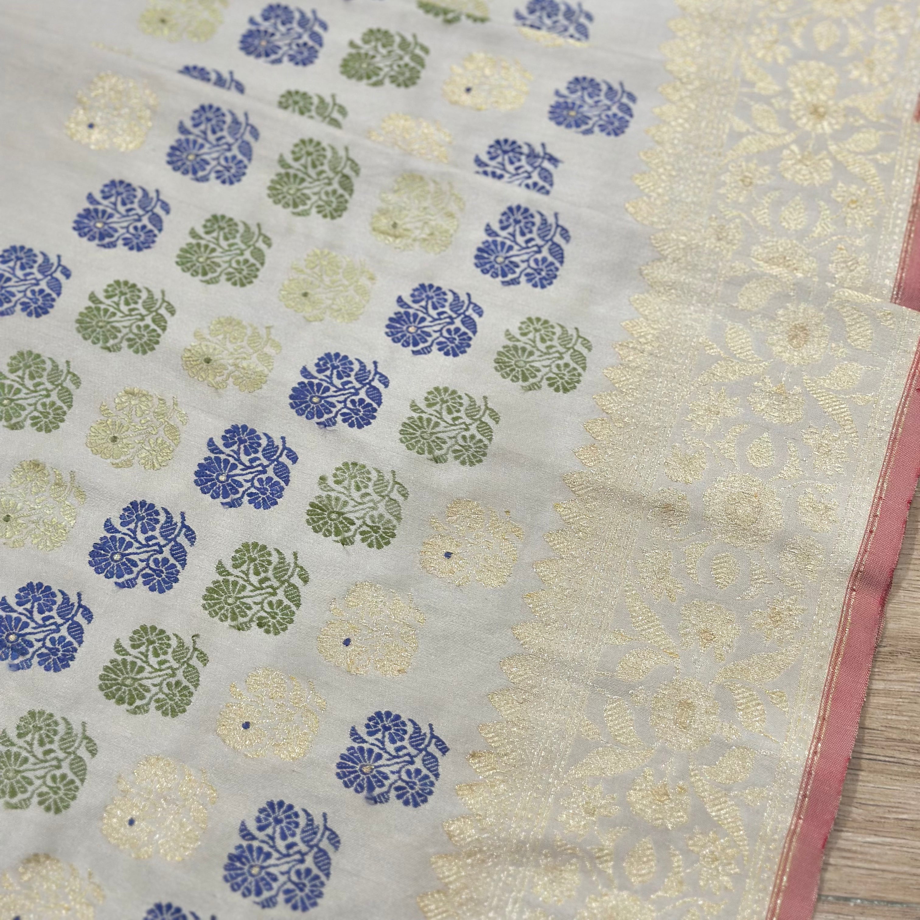 Off-White Revival Baluchari Saree