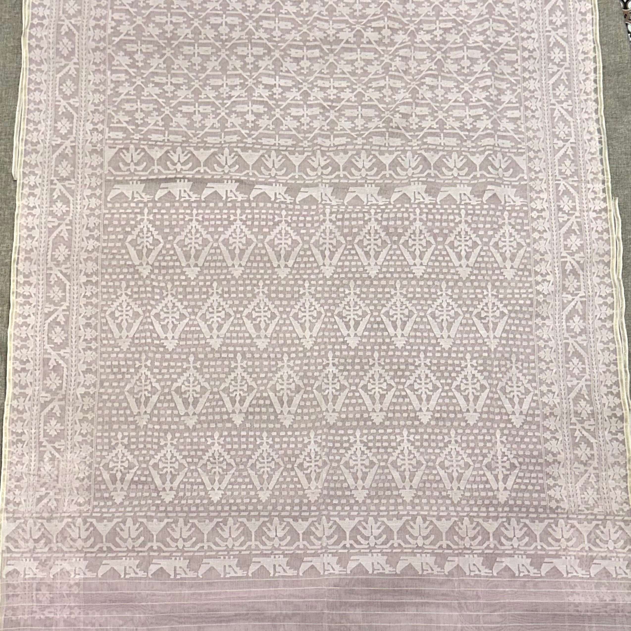 Soft Pink Dhakai Jamdani