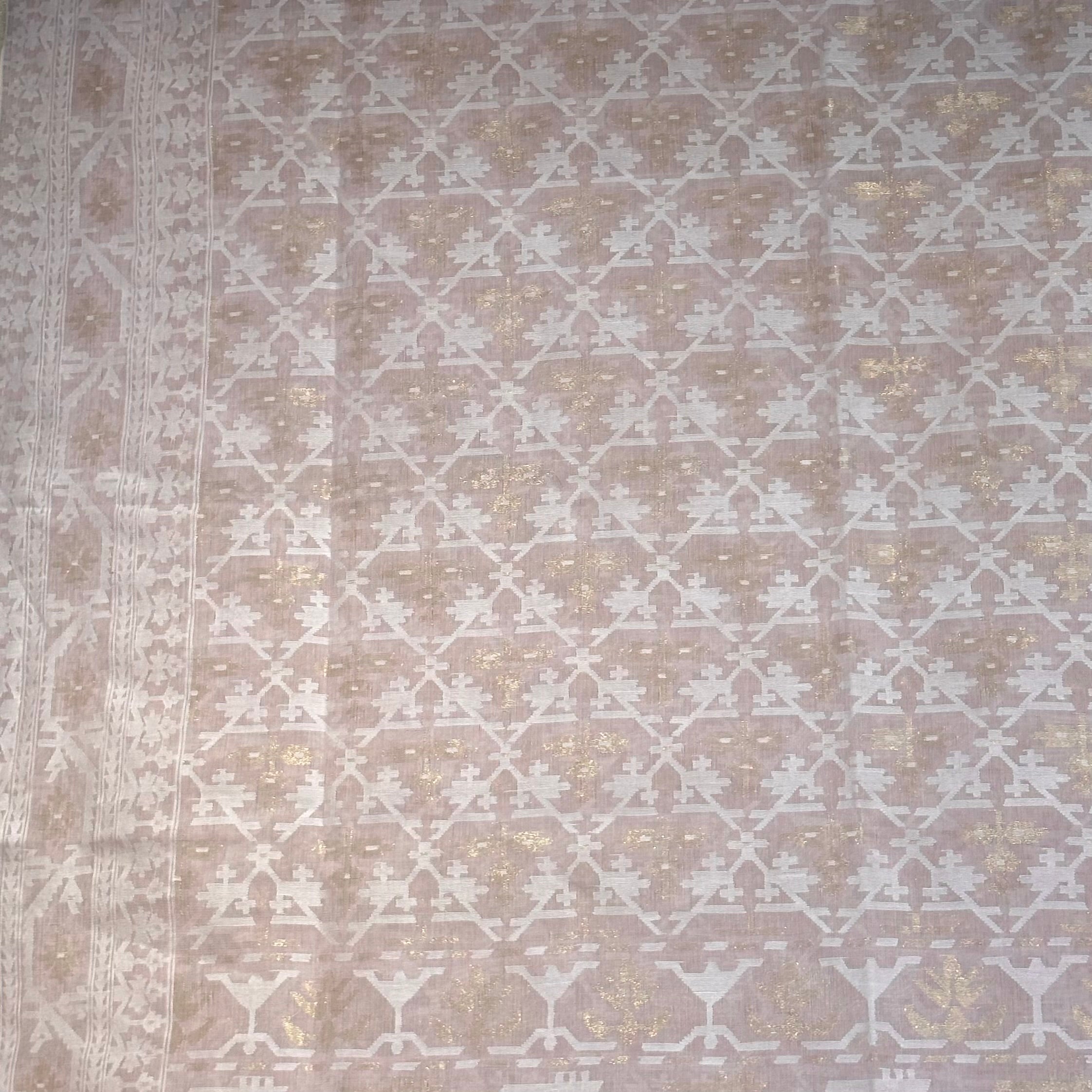 Light Pink Dhakai Jamdani Saree