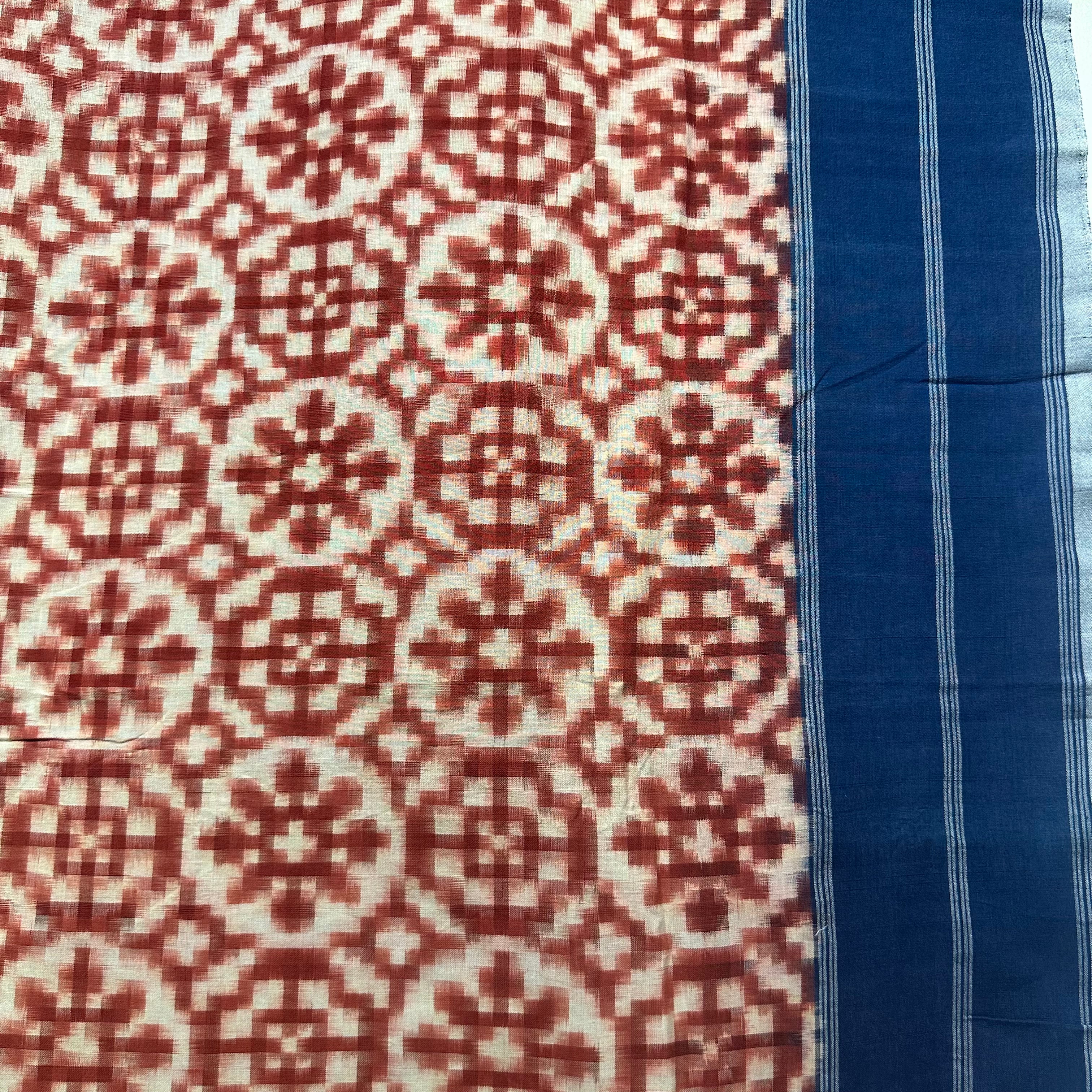 Natural Dyed Double Ikat on Cotton