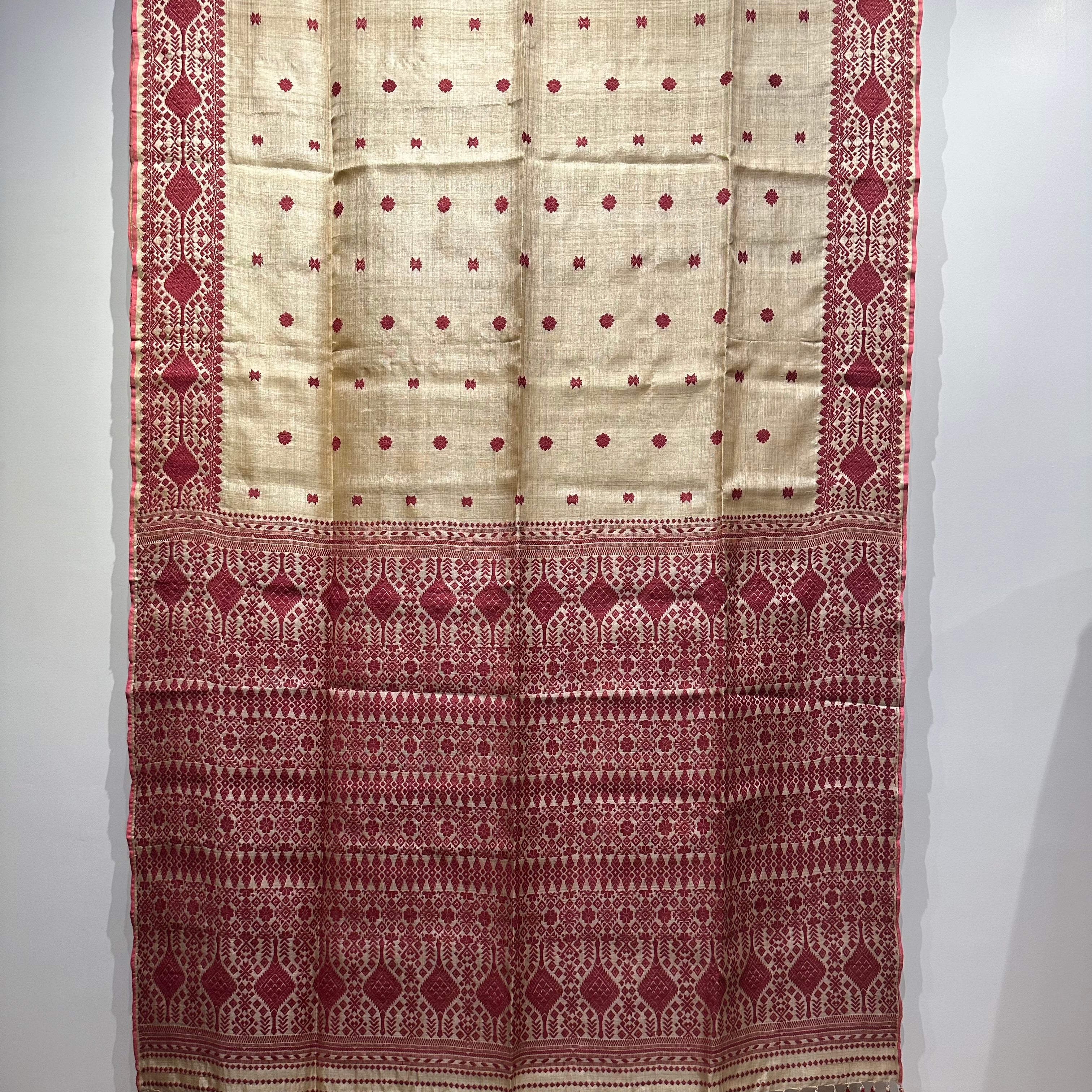 Heirloom Pure Assamese Muga Saree