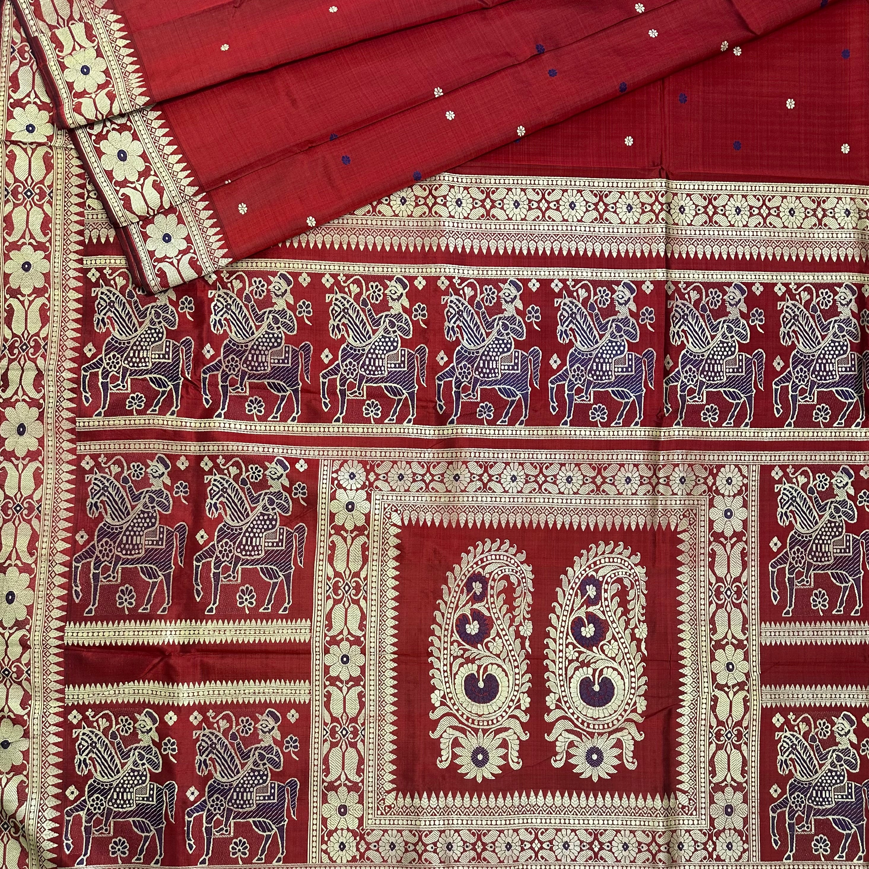 Rust Revival Baluchari from Bengal