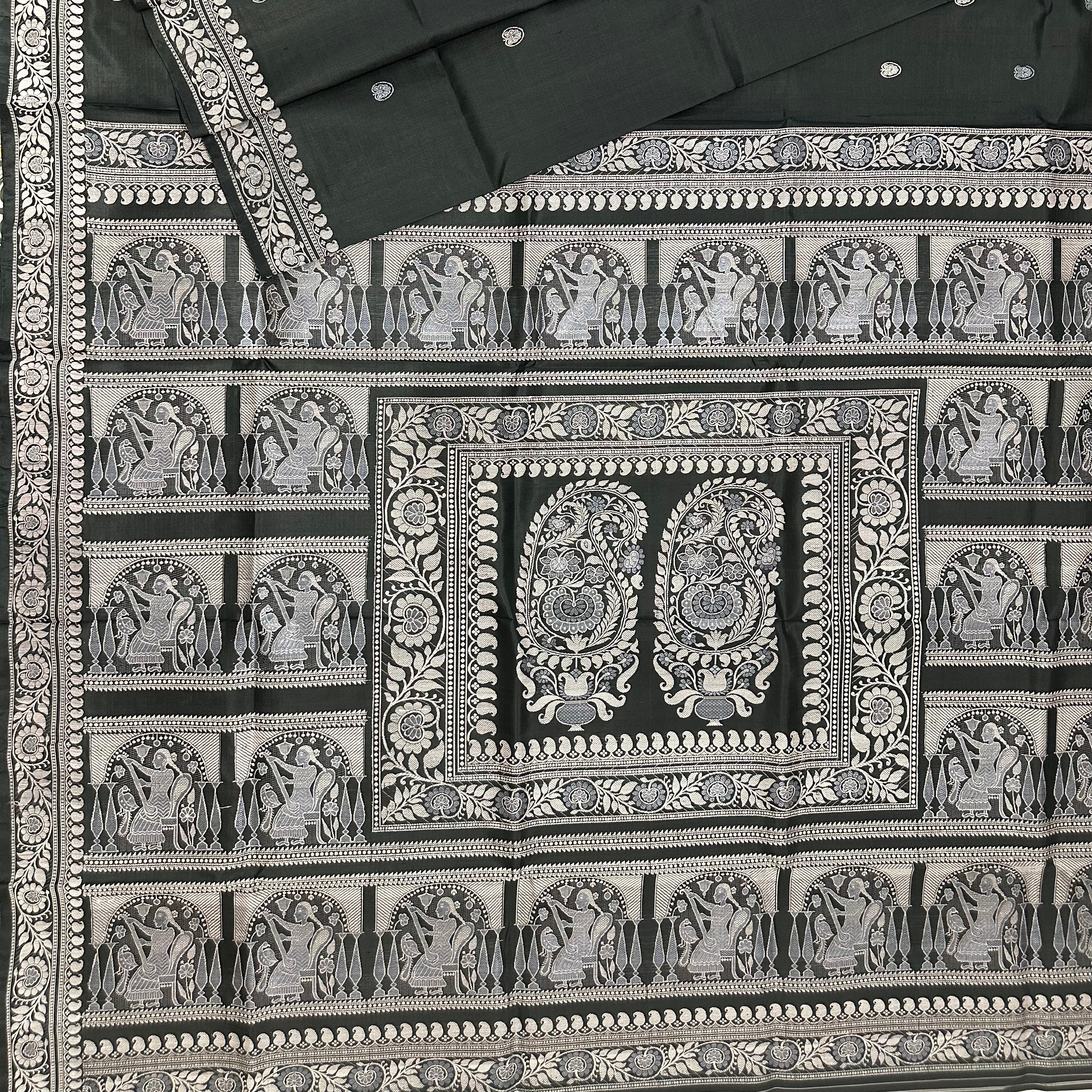 Black Revival Baluchari from Bengal