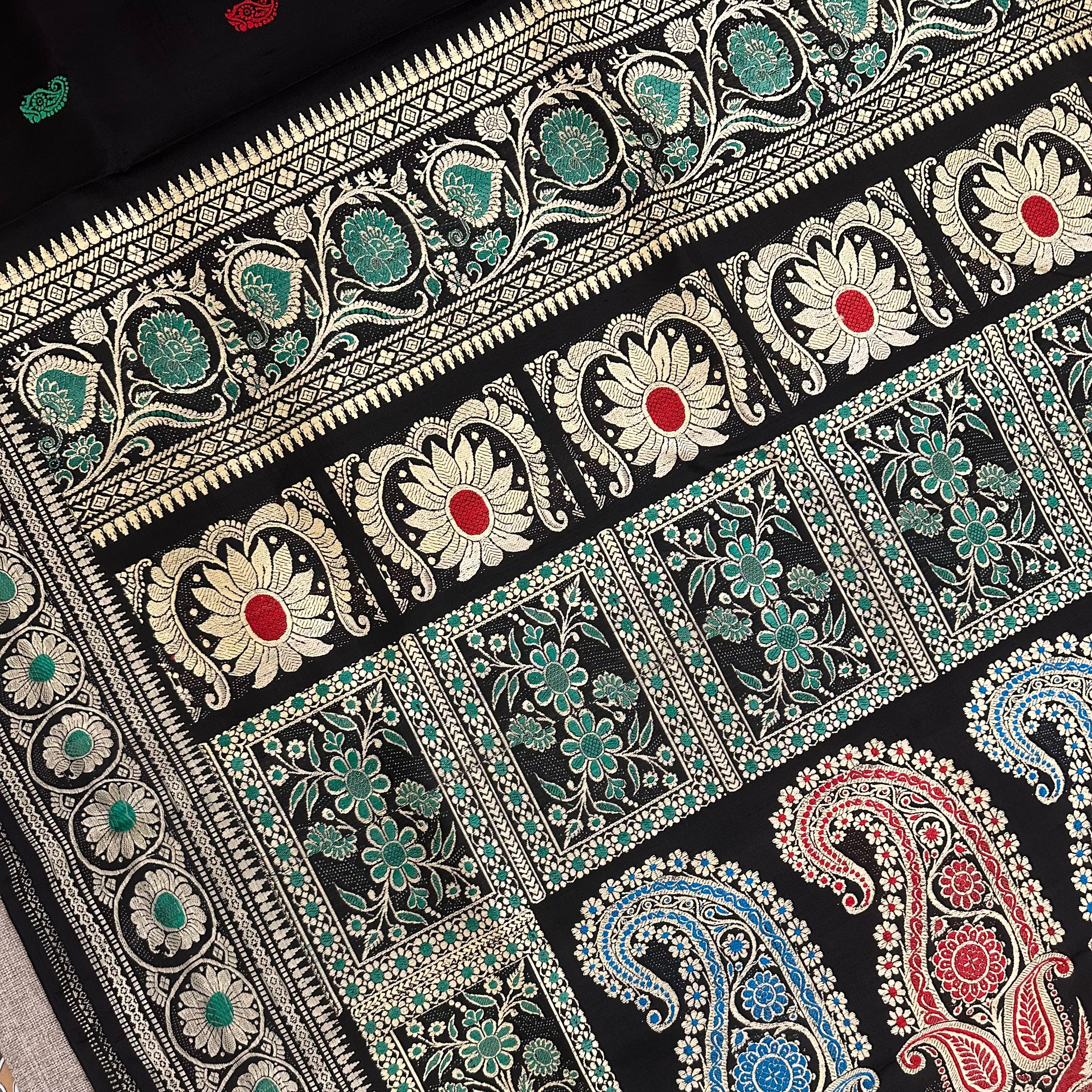 Black Revival Baluchari from Bengal