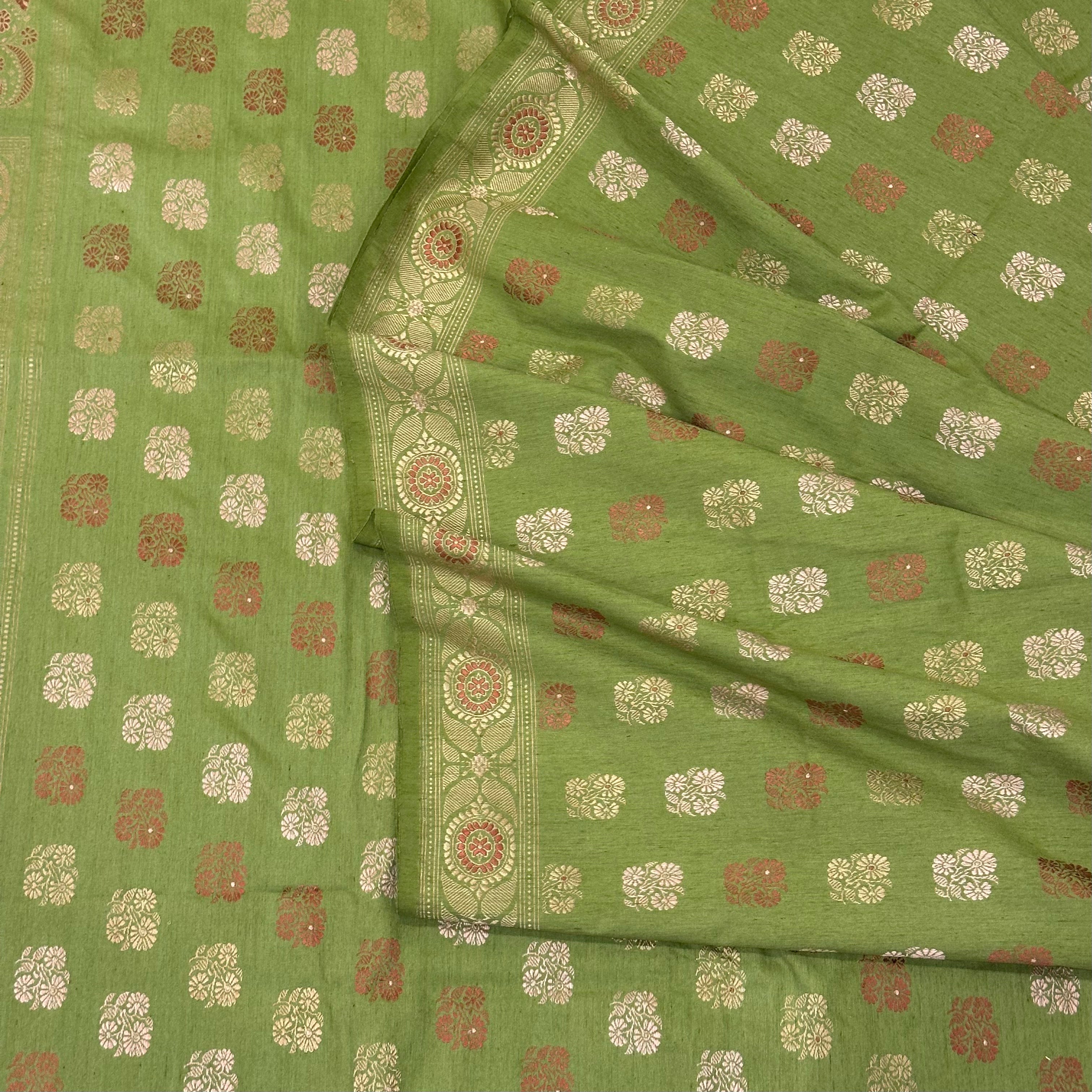 Green Buti Baluchari in Eri