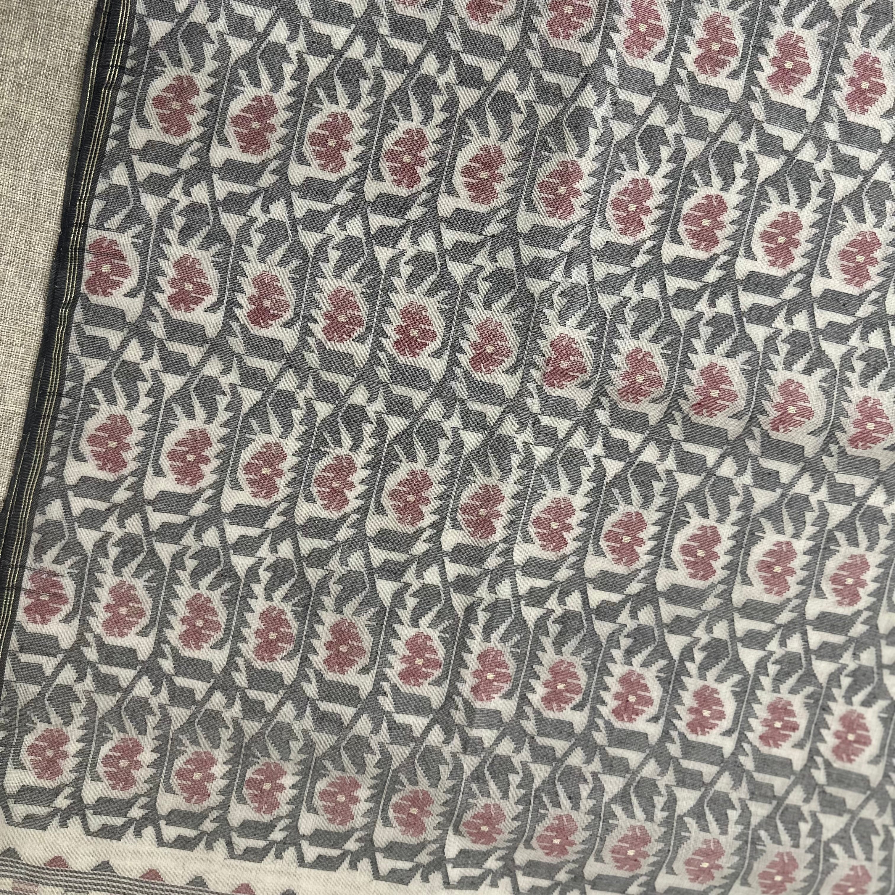 White Dhakai Jamdani