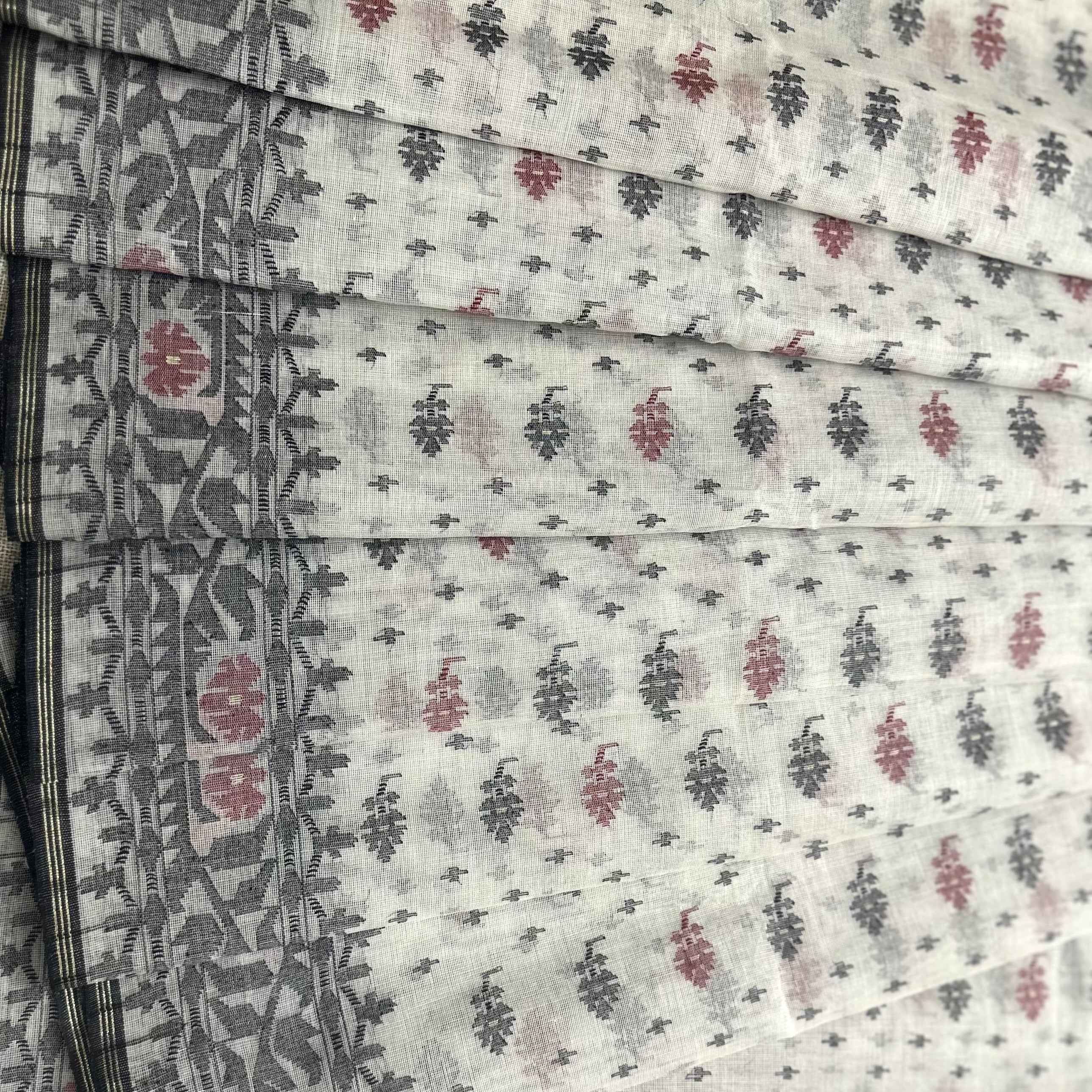 White Dhakai Jamdani