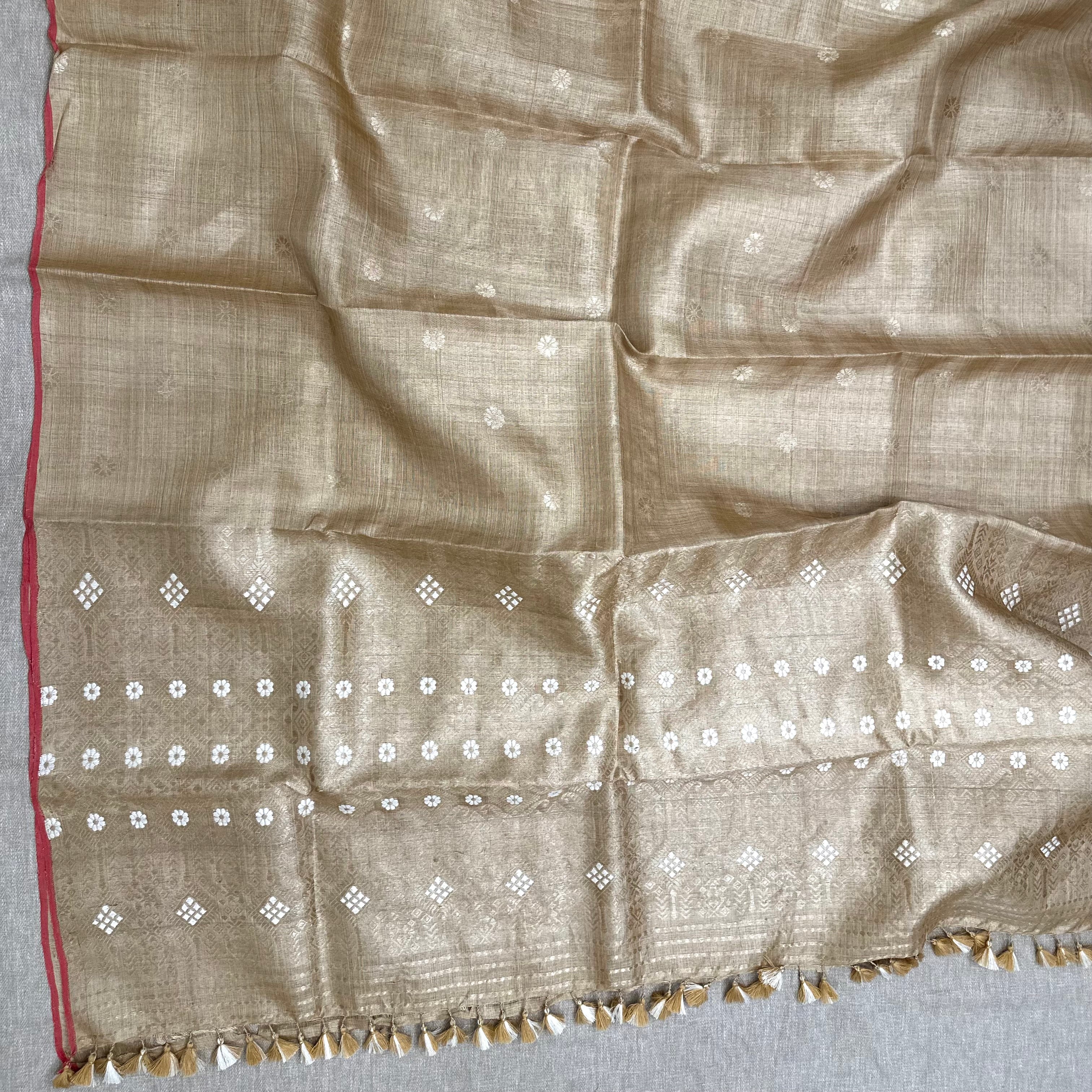 Heirloom Pure Assamese Muga Saree