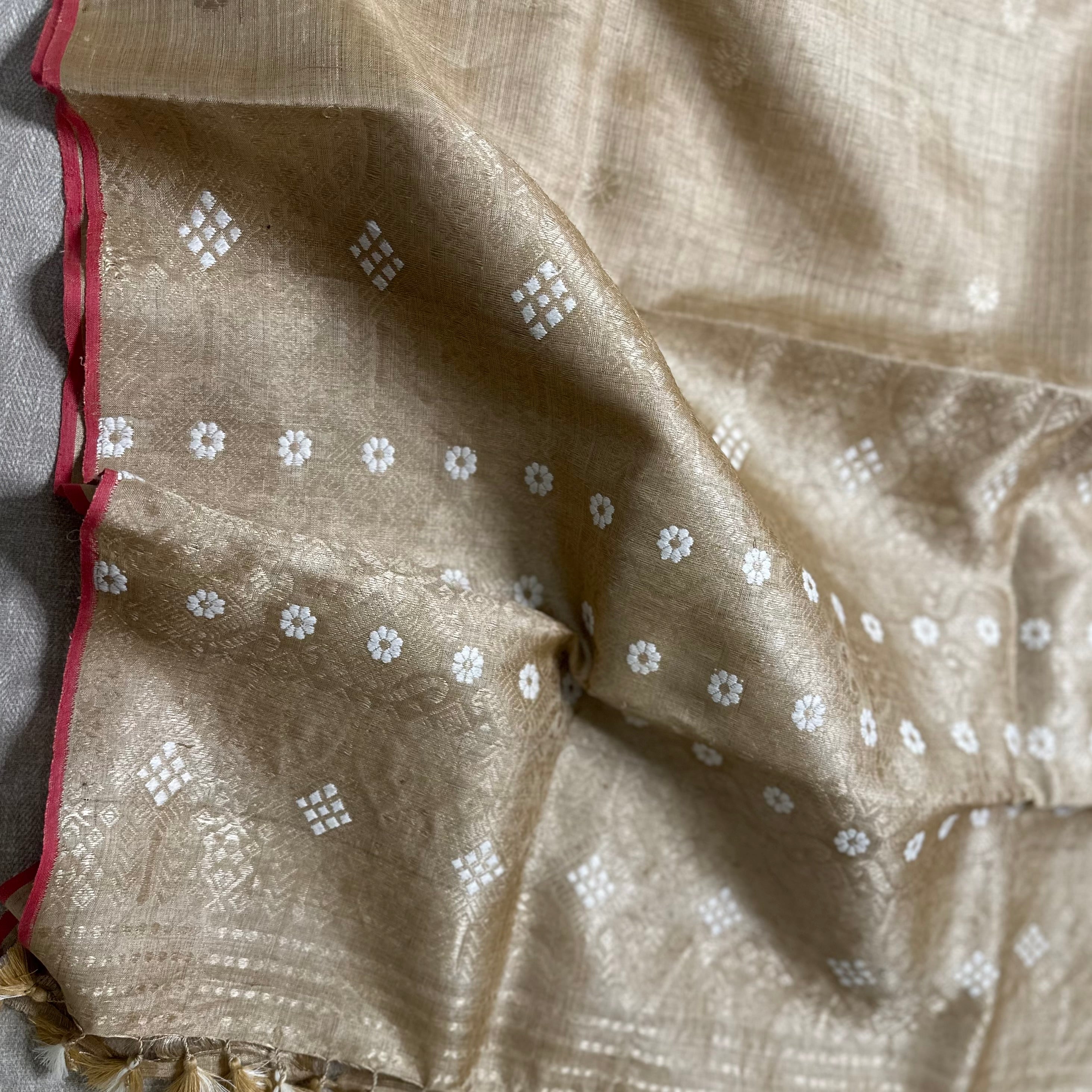 Heirloom Pure Assamese Muga Saree