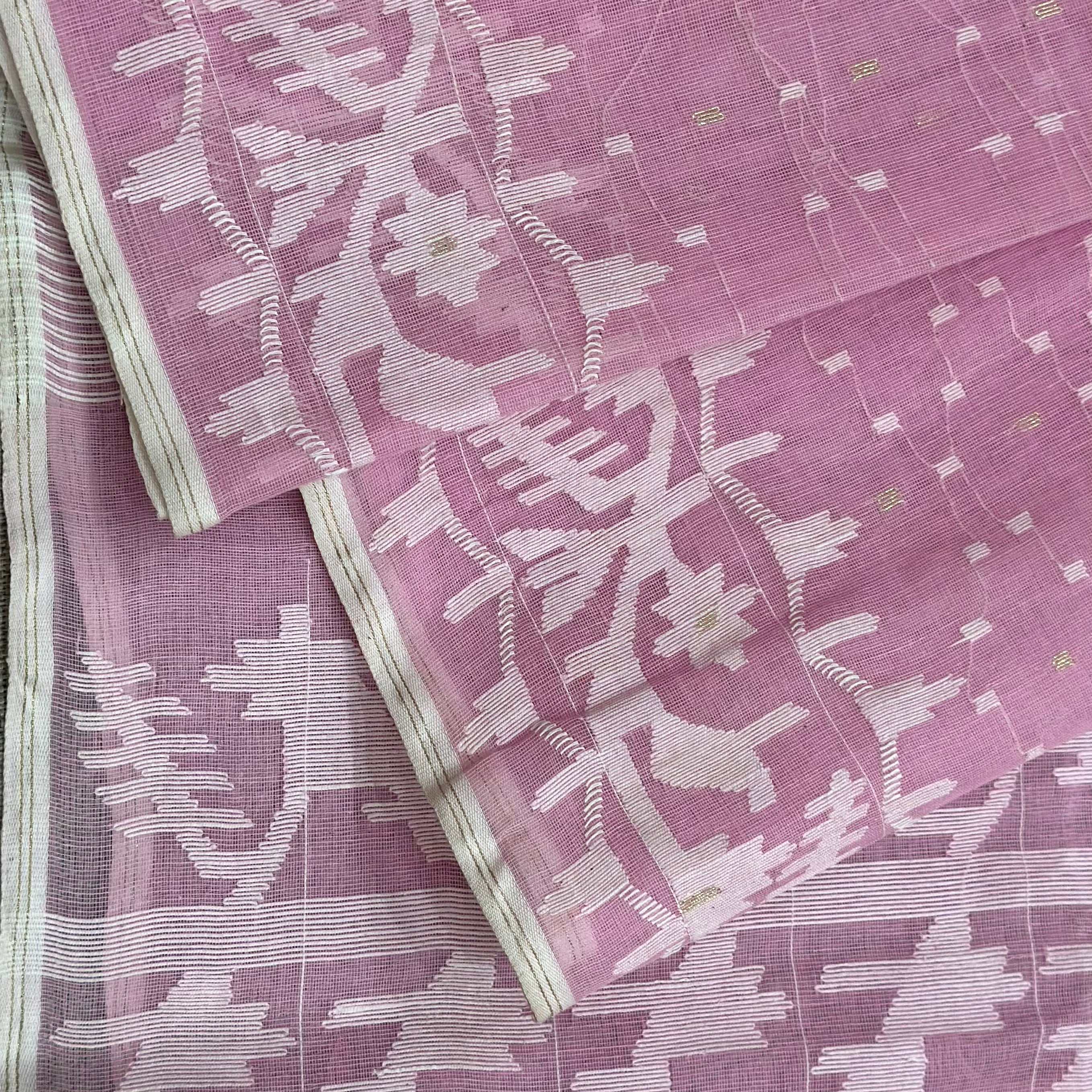 Light Pink Dhakai Jamdani