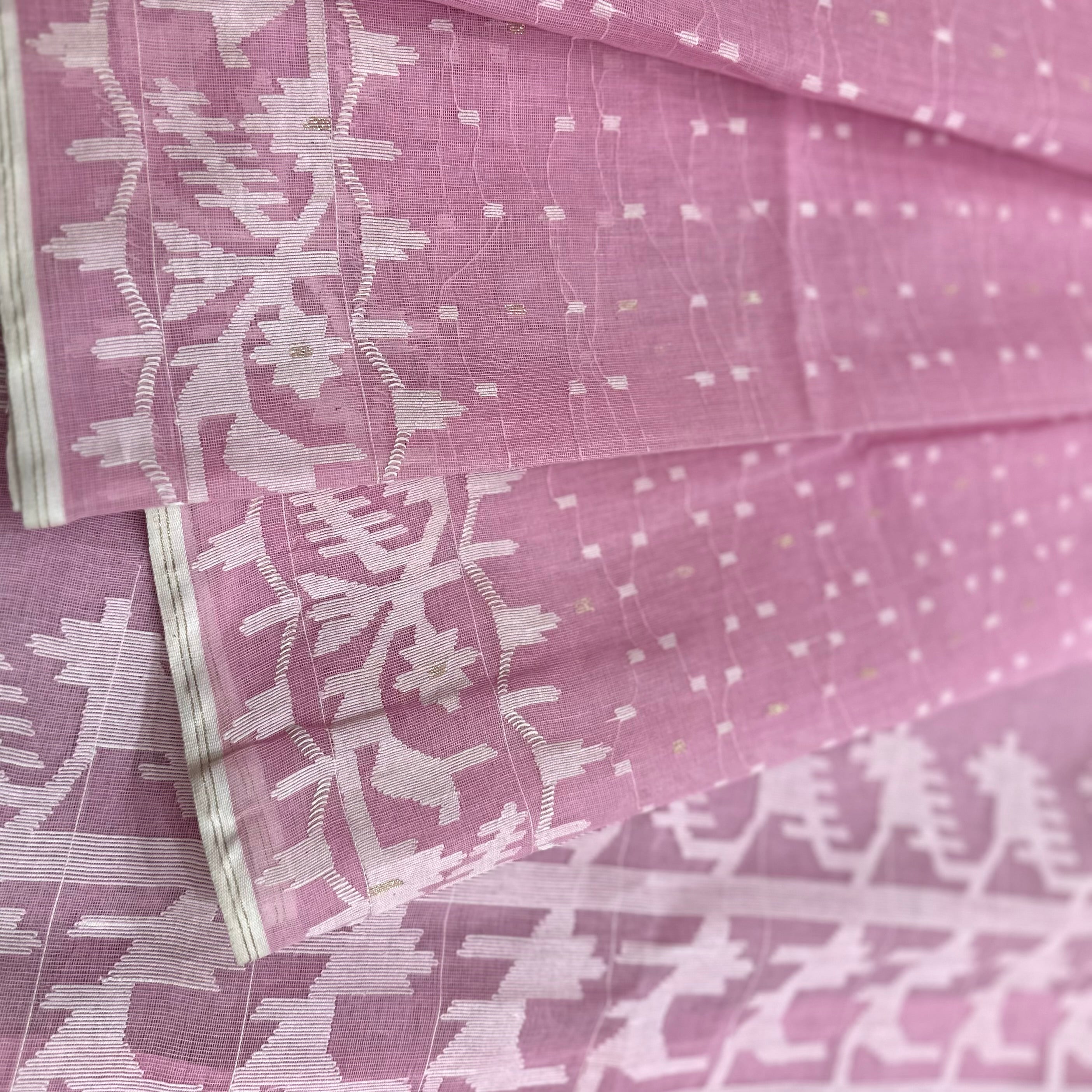 Light Pink Dhakai Jamdani