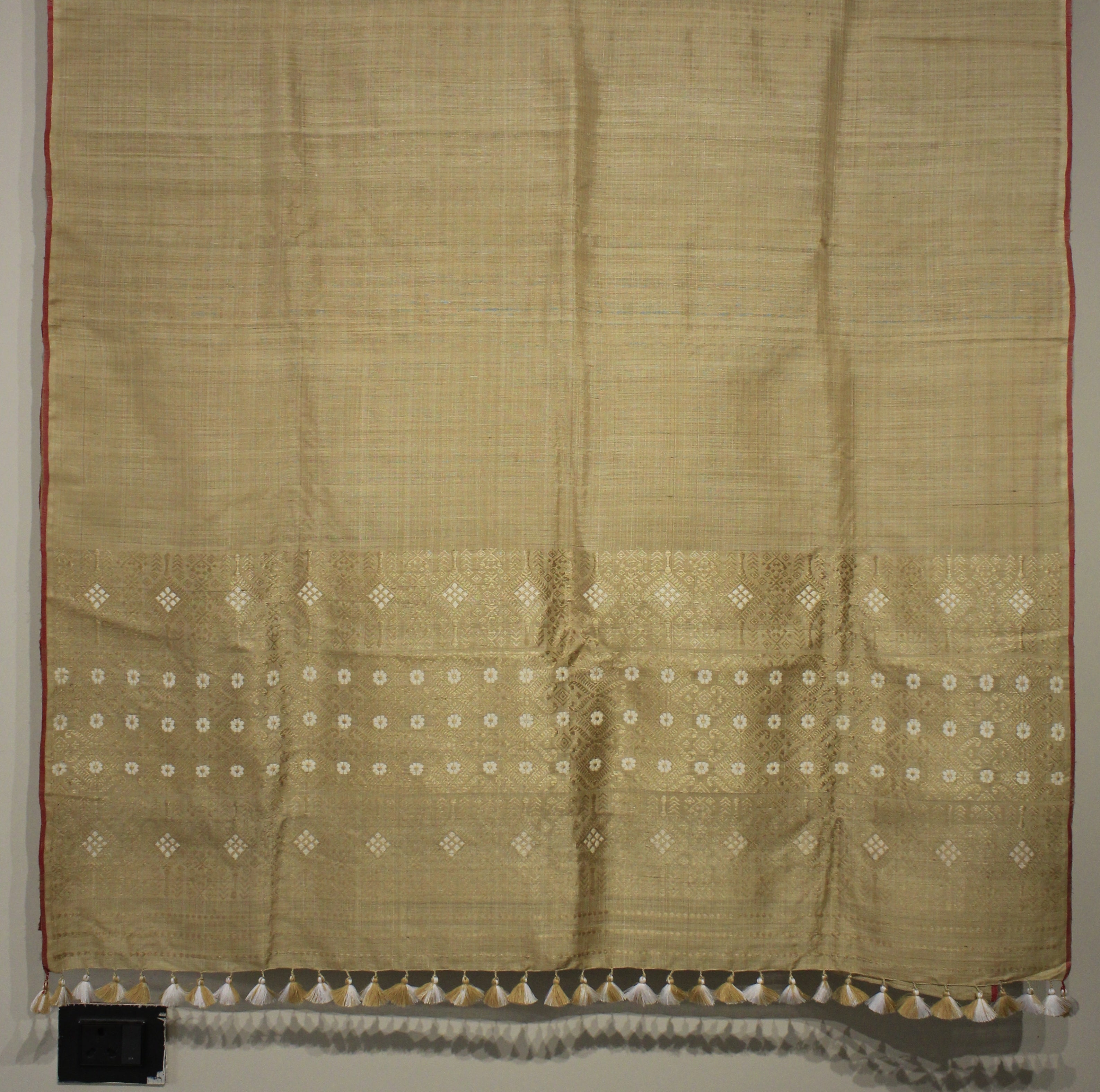 Heirloom Pure Assamese Muga Saree with Muga and Eri Extra Weft Palla