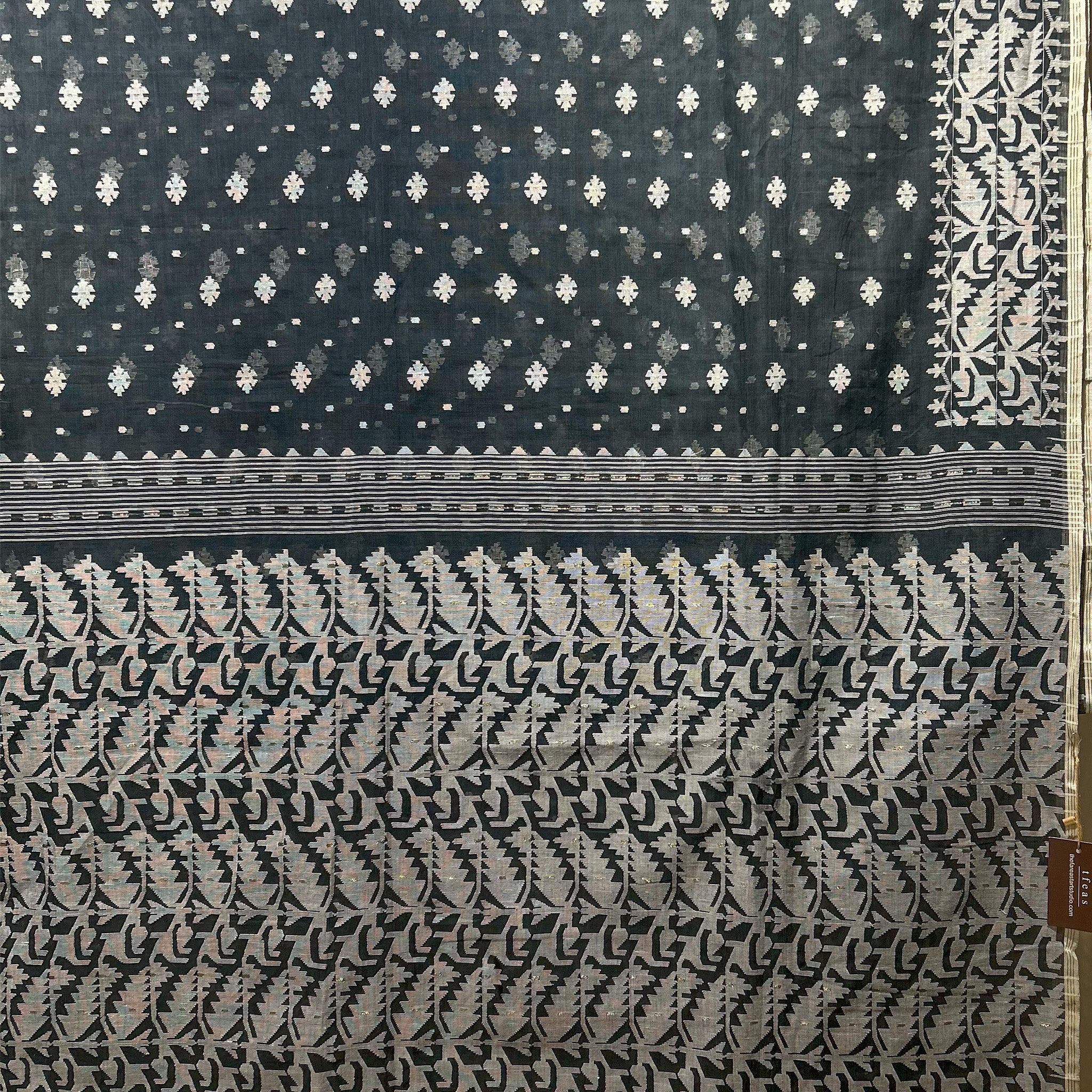 Grey Dhakai Jamdani