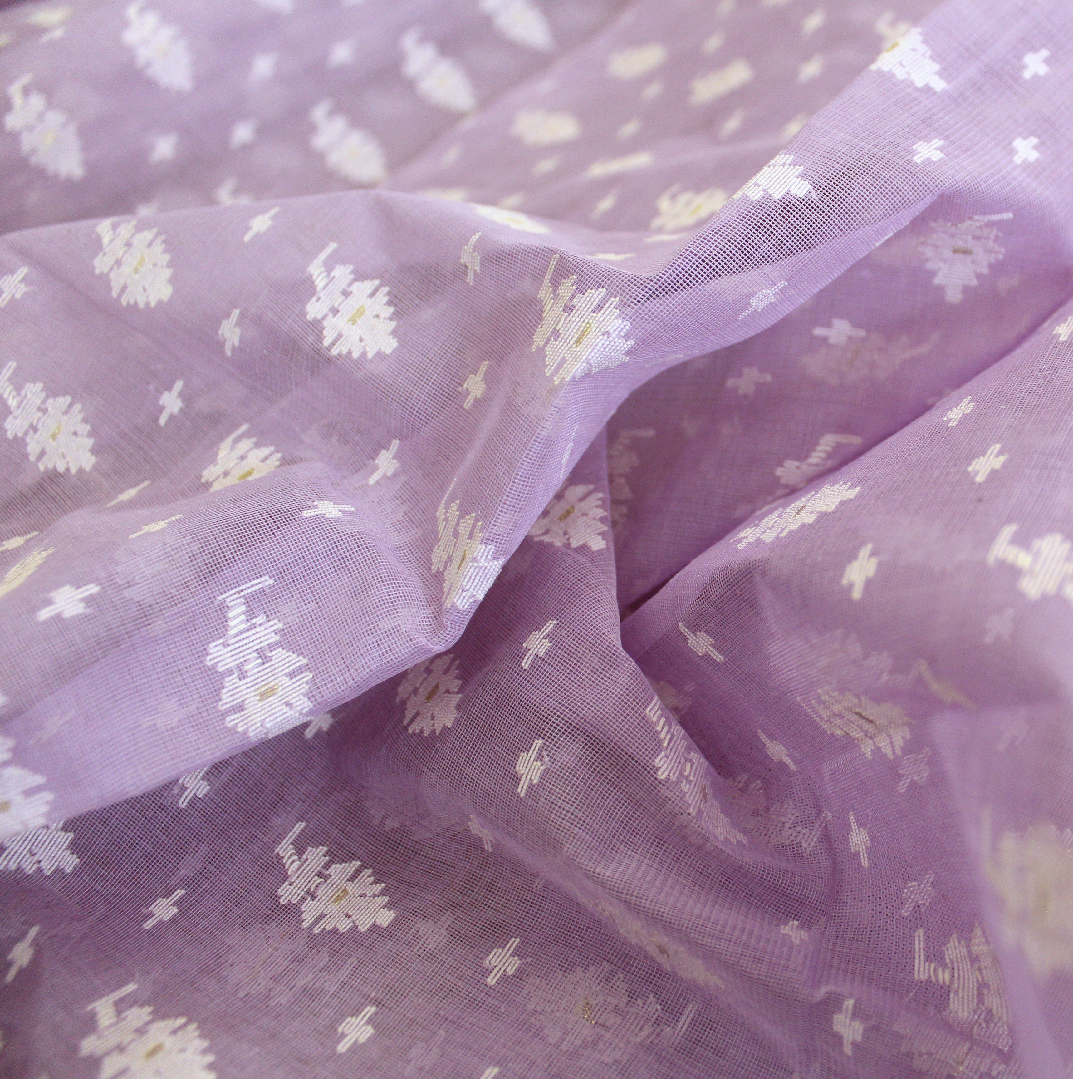 Lavender Dhakai Jamdani