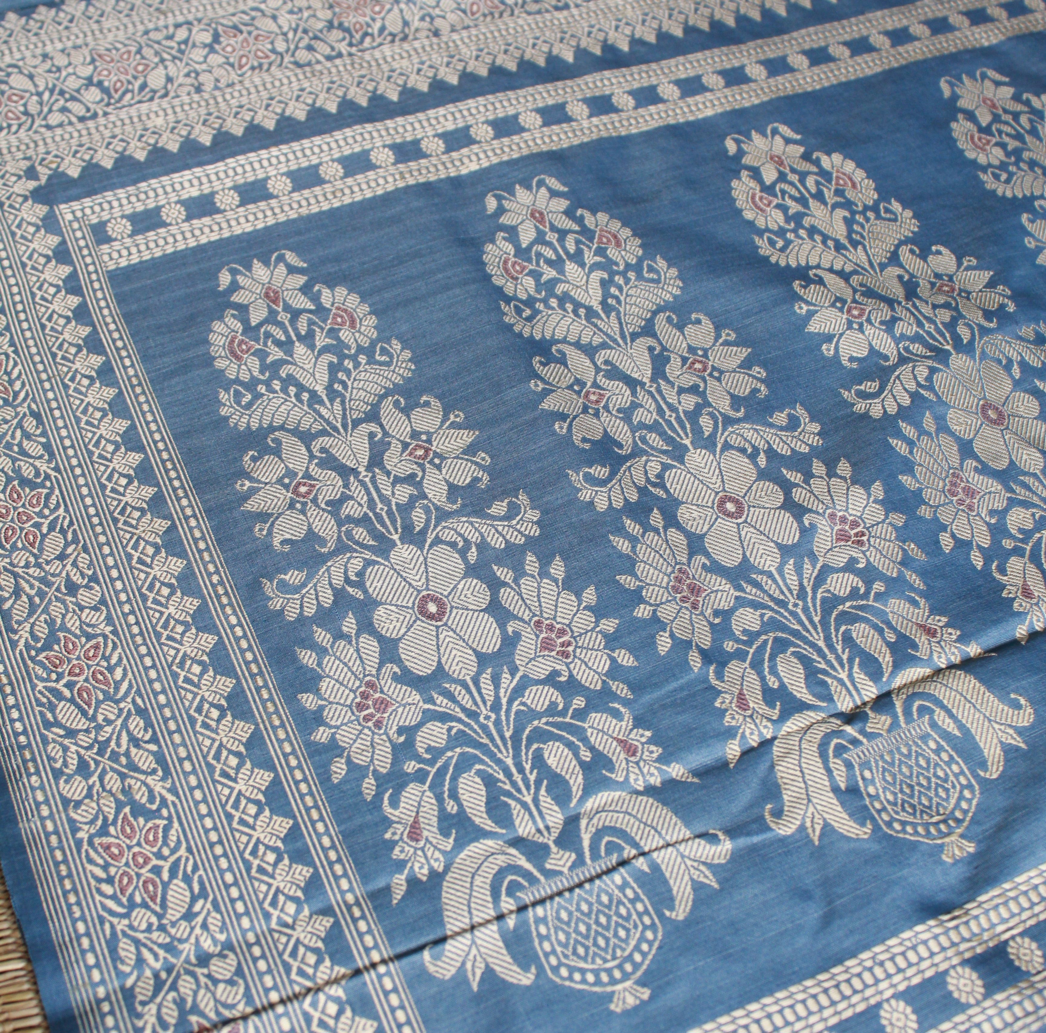 Natural Dyed Indigo Baluchari